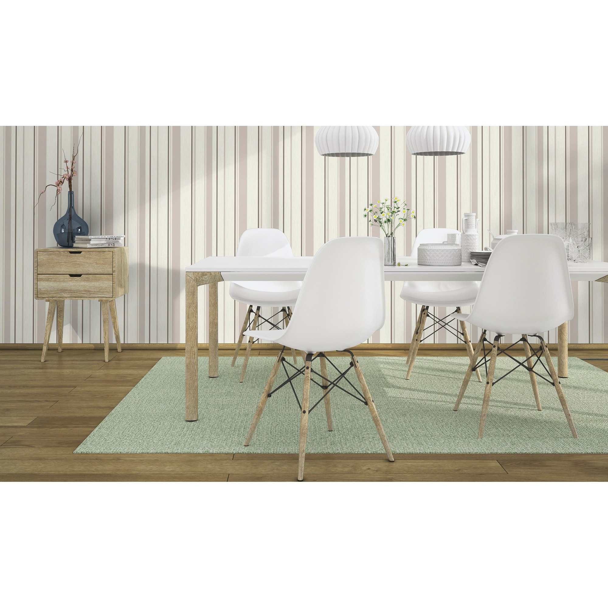 Papel de Parede TNT às Riscas Basic Multicolor-2