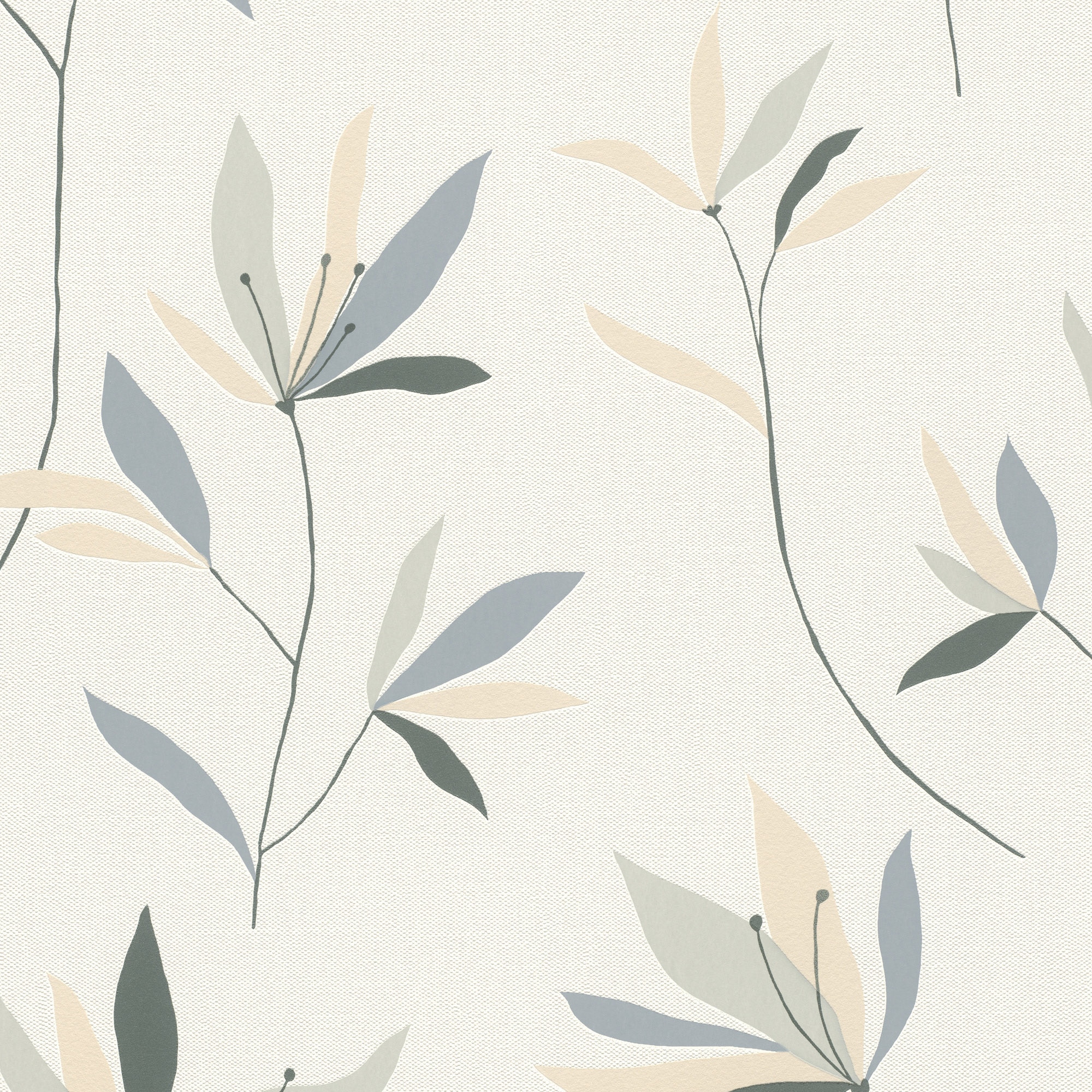 Imagen 1 de Papel pintado TNT Floral Utility Rasch - Verde 0,53 x 10 m Verde