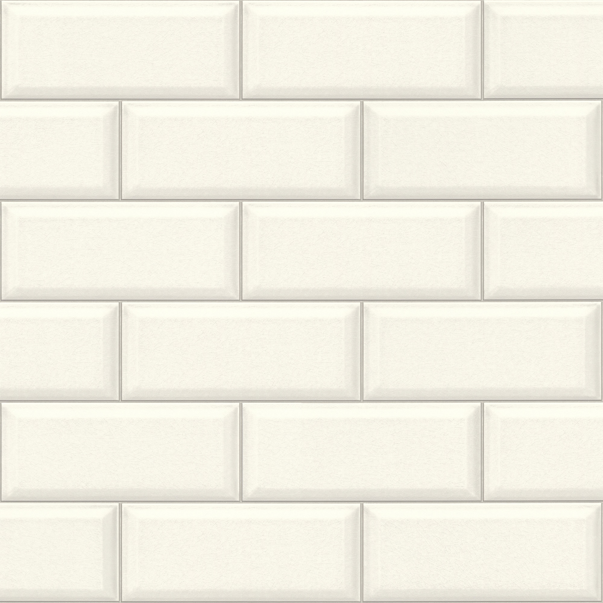 Papel pintado TNT Azulejo Utility Rasch - Blanco 0,53 x 10 m Blanco-1