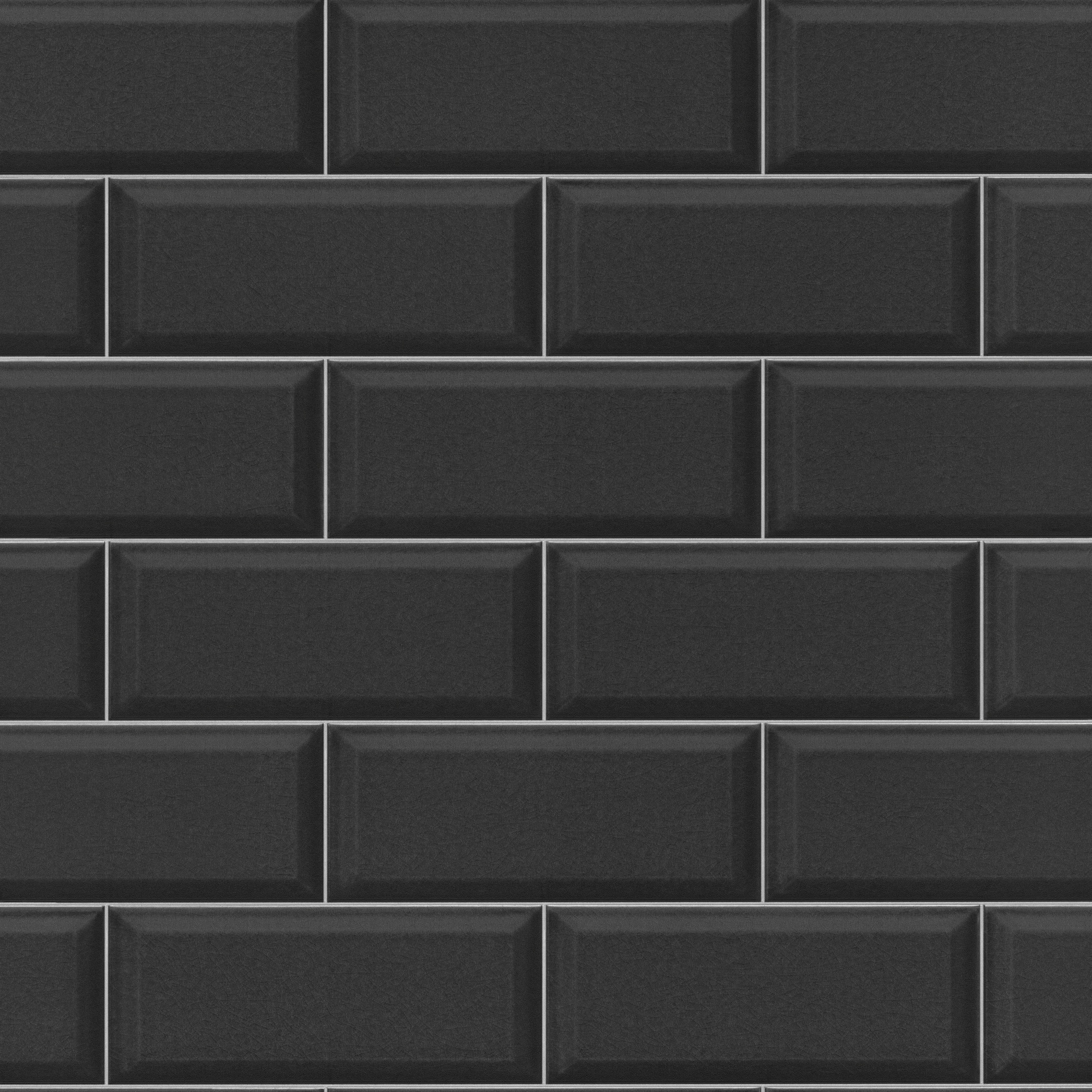 Papel de Parede TNT Azulejo Utility Preto-1
