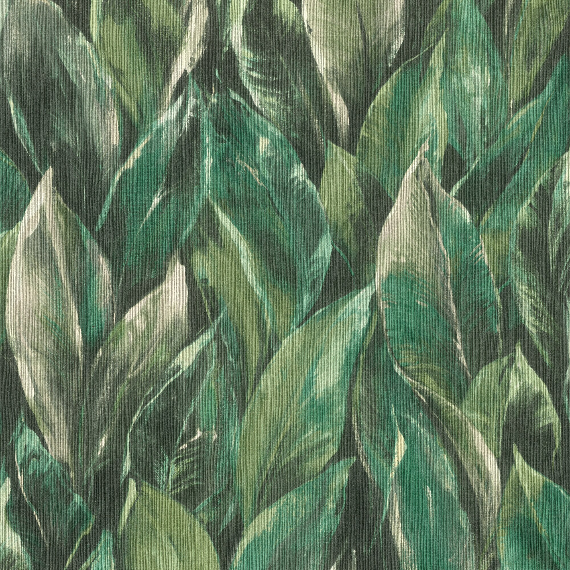 Imagen 0 de Papel pintado TNT Hojas Madagascar Rasch Verde