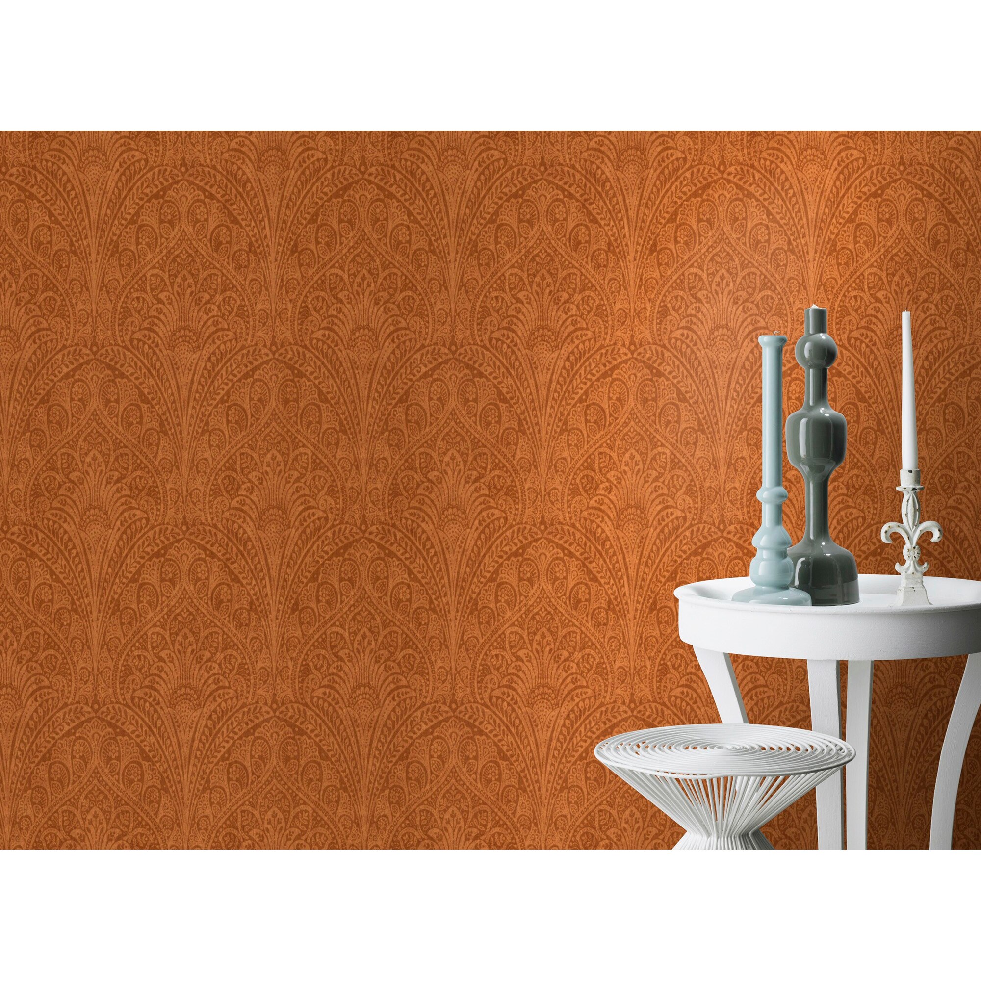 Papel pintado TNT Damascos Kenya Rasch - Cobre Cobre-2