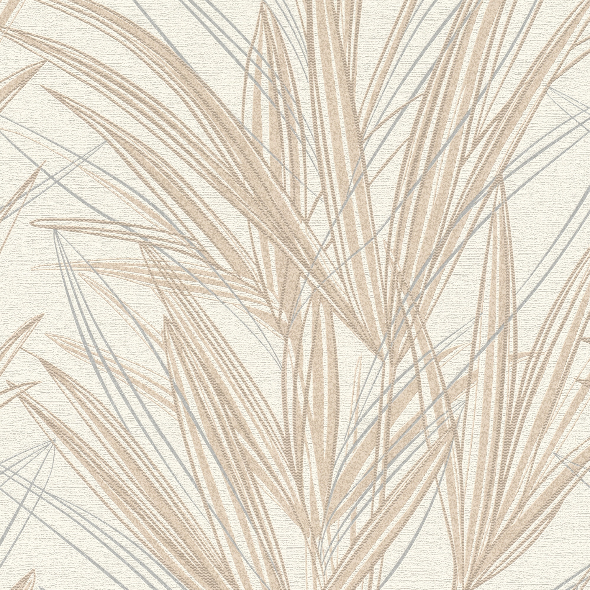 Papel Pintado TNT Folhas Desenho Practik Areia-1
