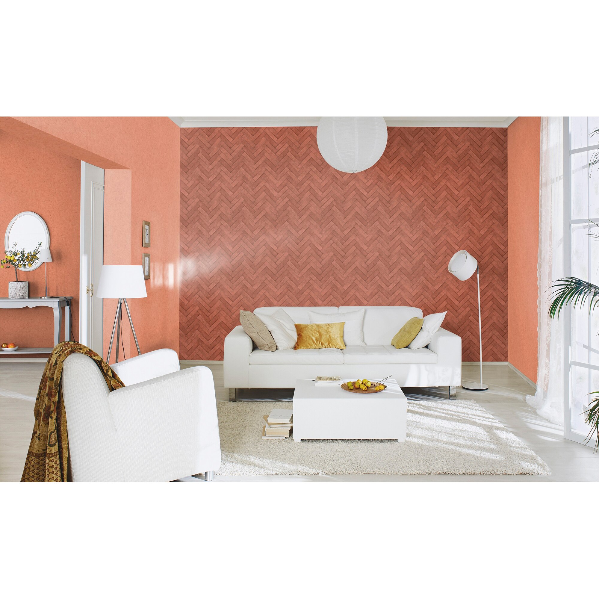 Papel Pintado TNT Espiga Loft 3 Avermelhado-2
