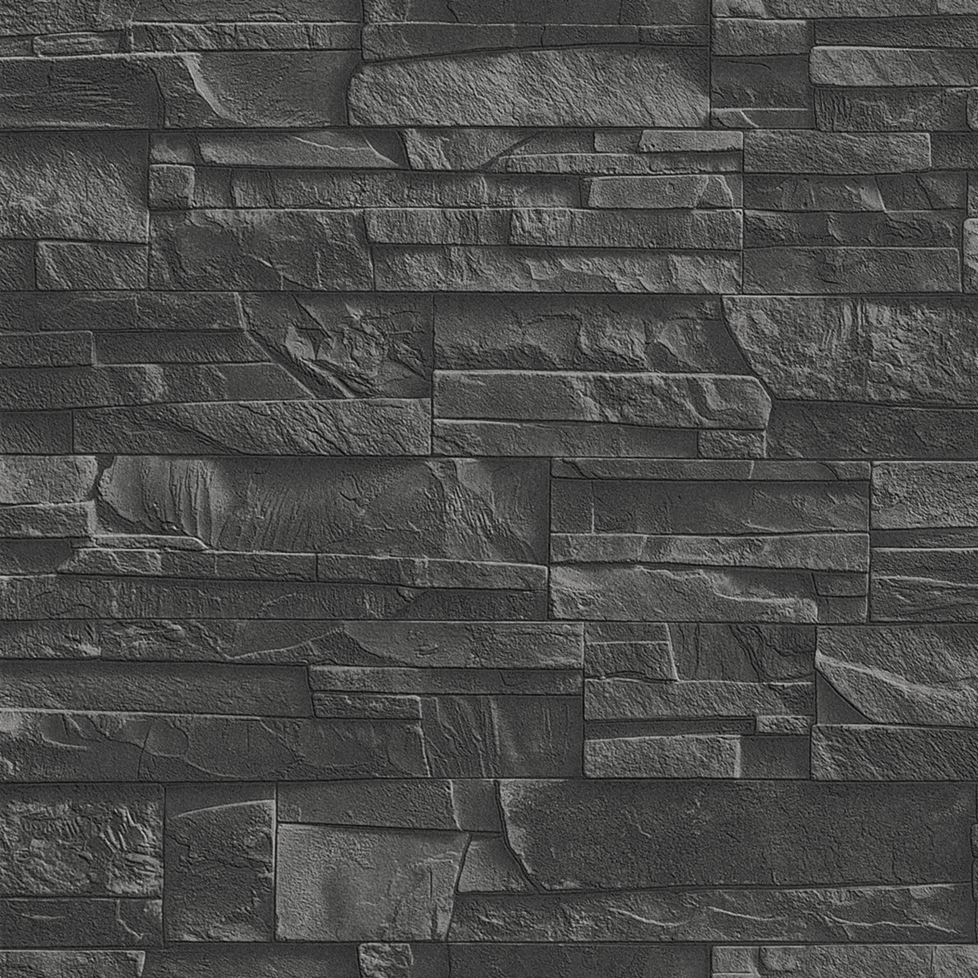 Papel Pintado TNT Pedra Loft 3 Preto-1
