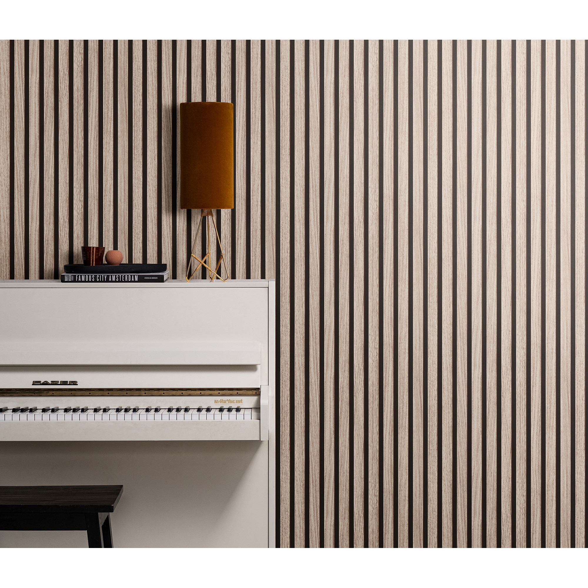 Papel Pintado TNT Ripas Loft 3 Castanho-claro-2
