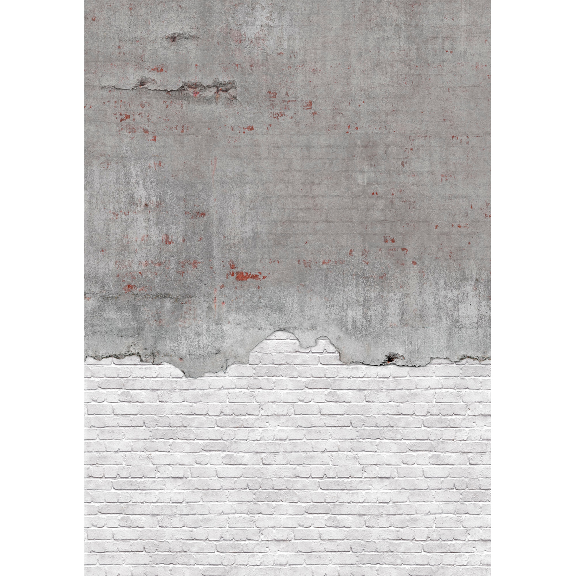 Mural TNT Ladrillo y Cemento Loft 3 Rasch - Gris Gris-1