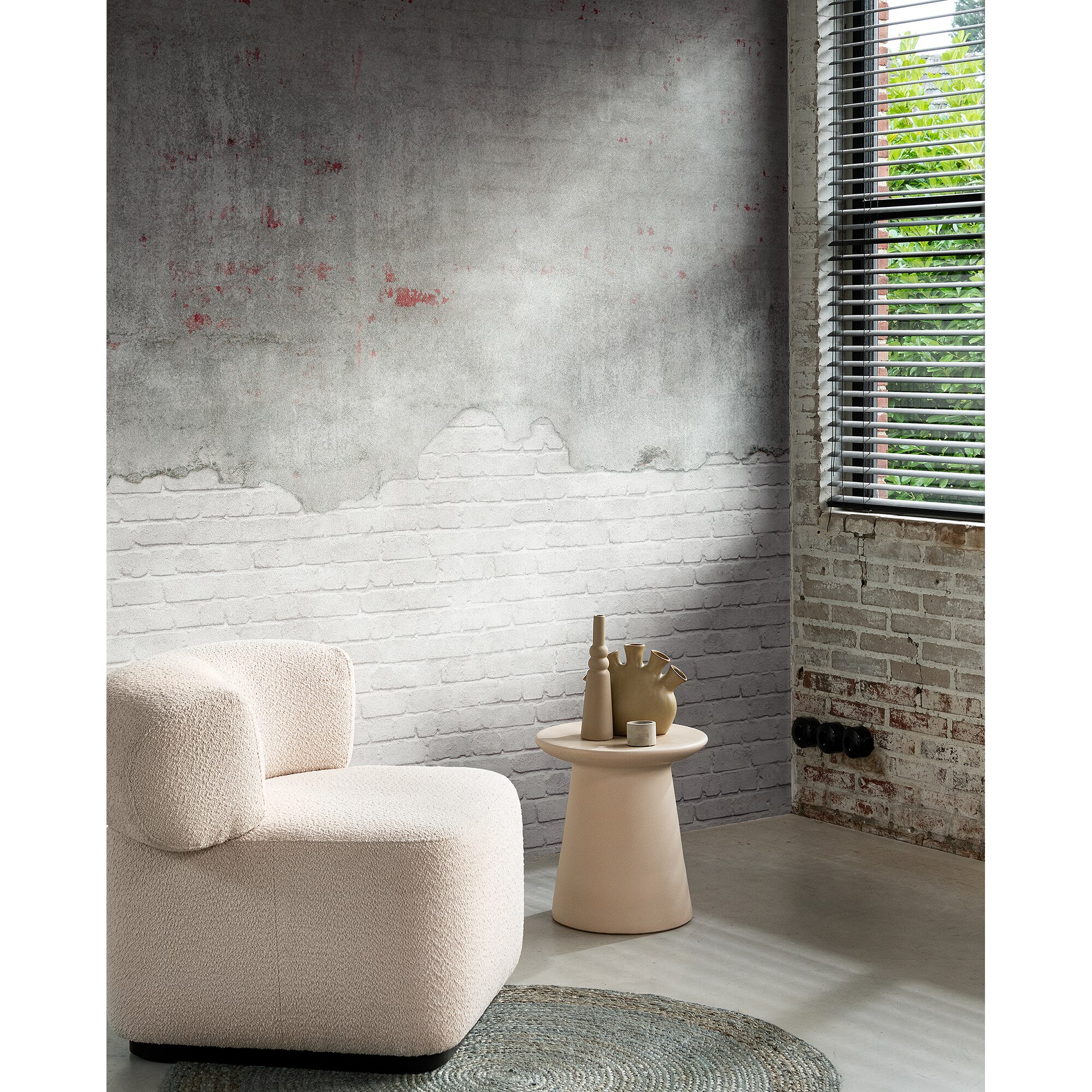 Mural TNT Ladrillo y Cemento Loft 3 Rasch - Gris Gris-2