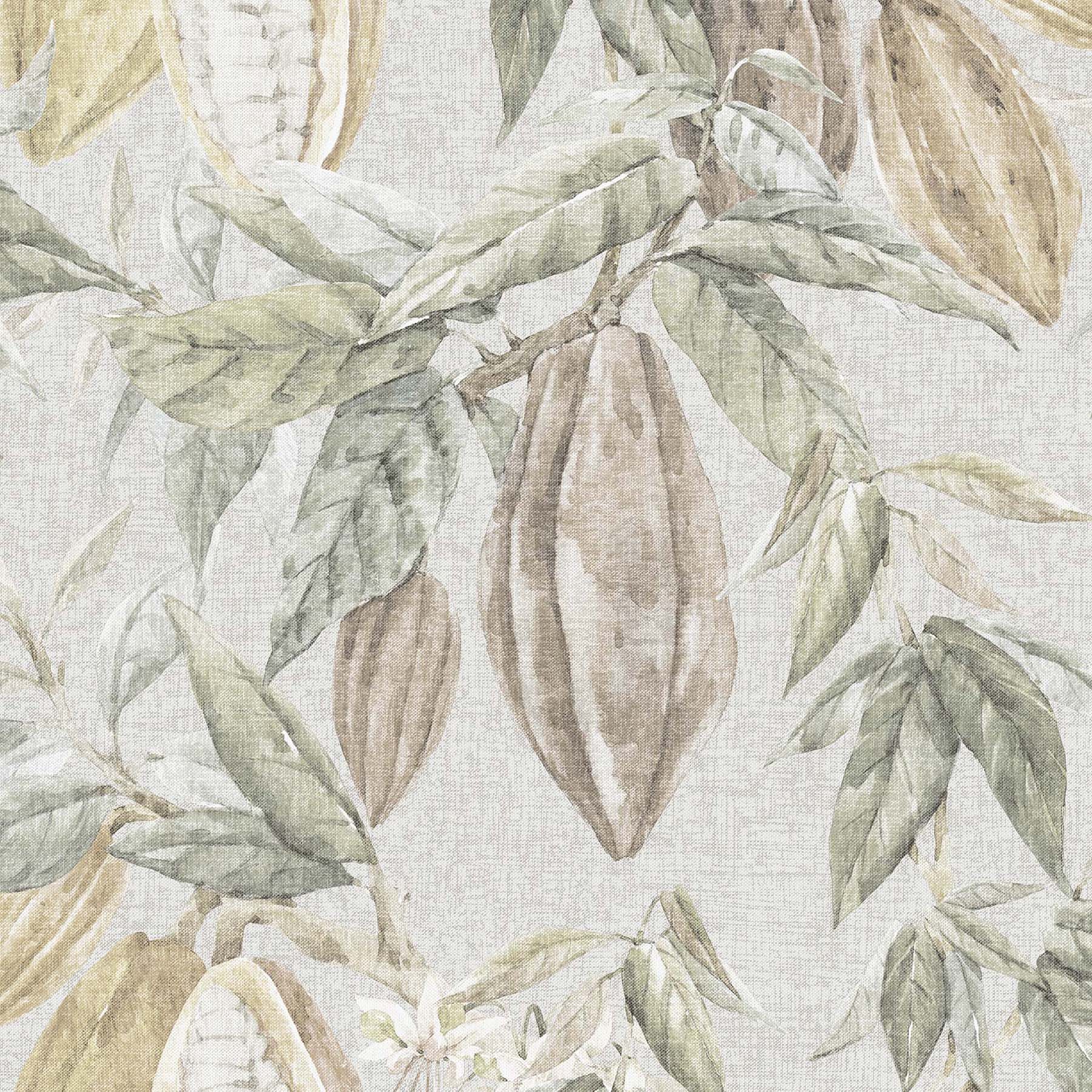 Papel pintado TNT Cocoa Origins Rasch - Humo 0,53 x 10 m Humo-1