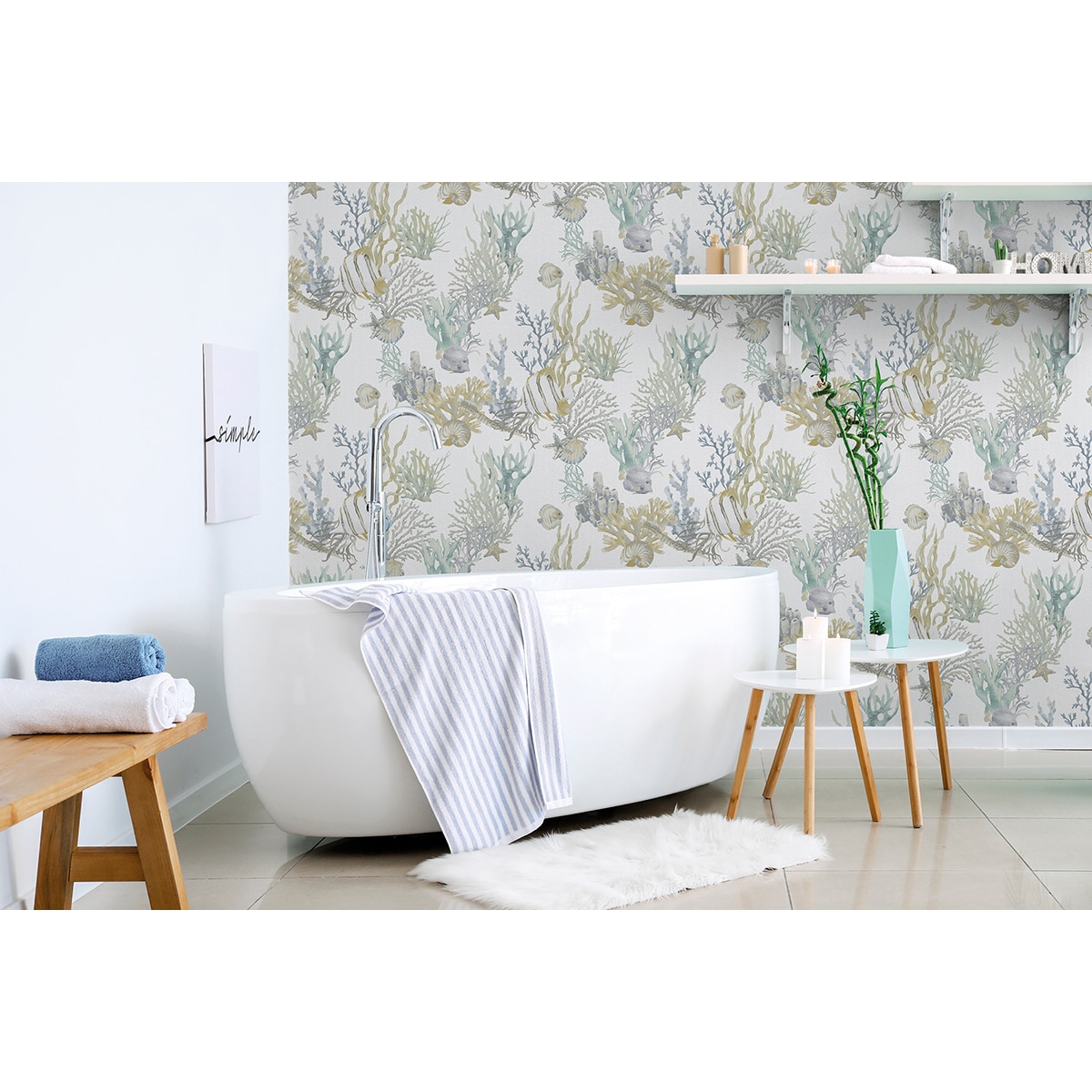 Papel de Parede TNT Ocean's Deep Origins Azul-2