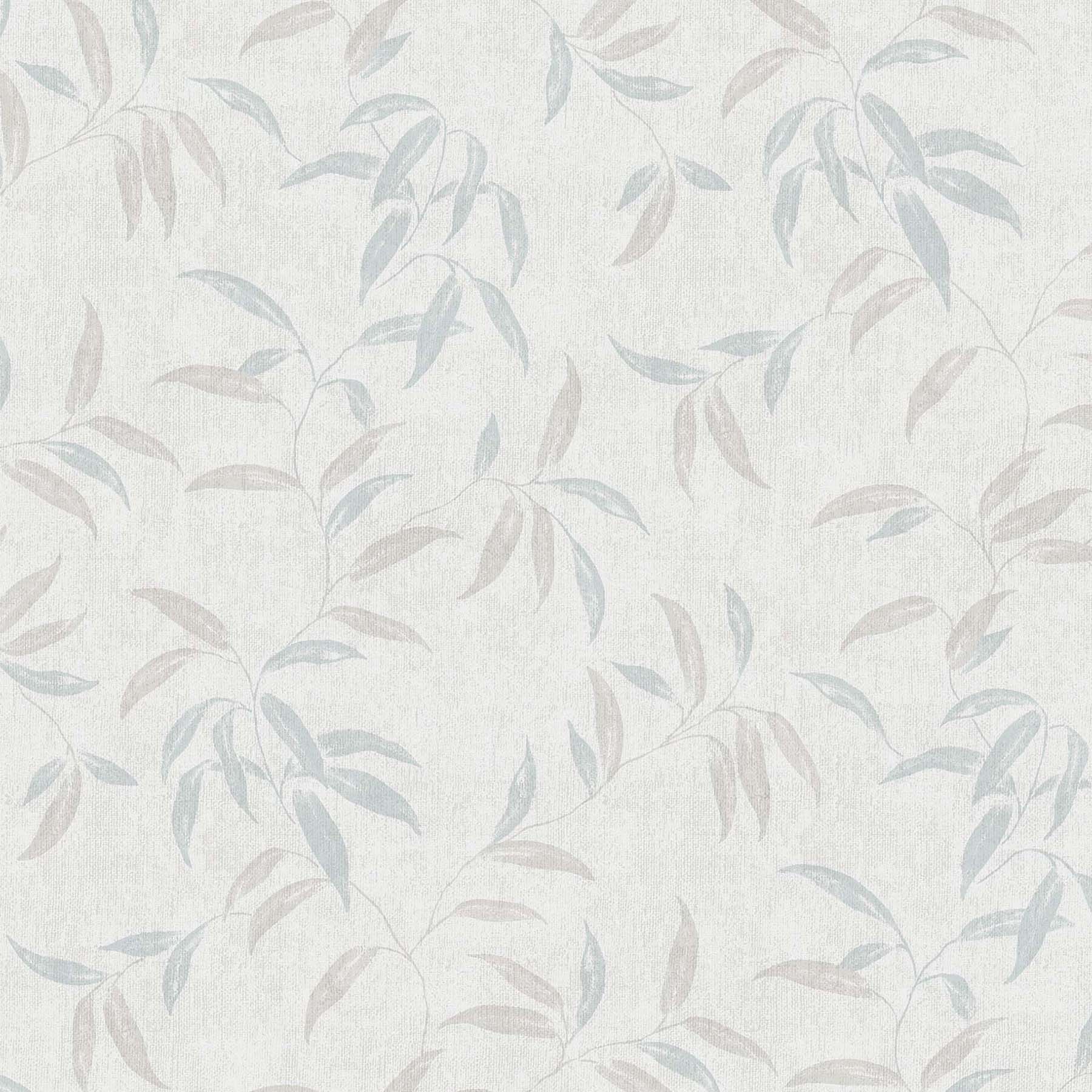 Papel pintado TNT Hojas Etéreas Origins Rasch - Azul 0,53 x 10 m Azul-1