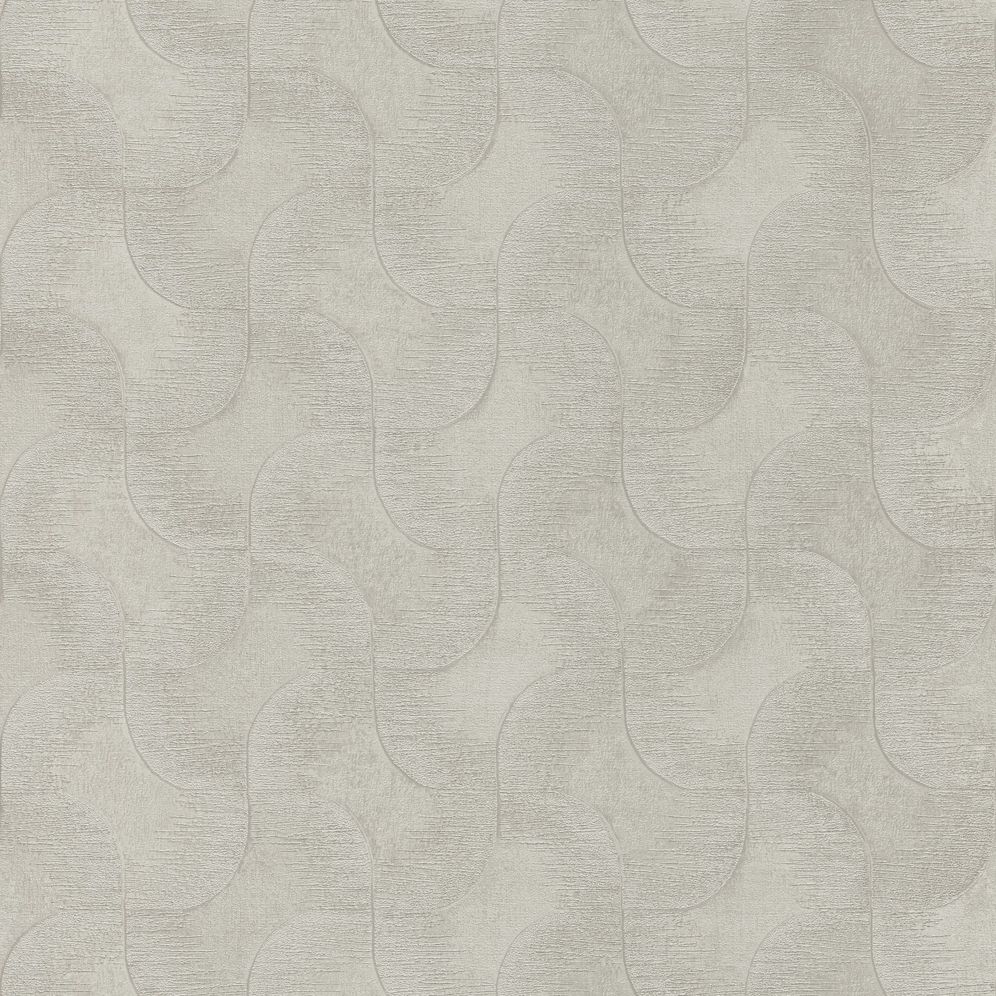 Papel de Parede TNT Ondas Geométricas Chicago Cinzento-1
