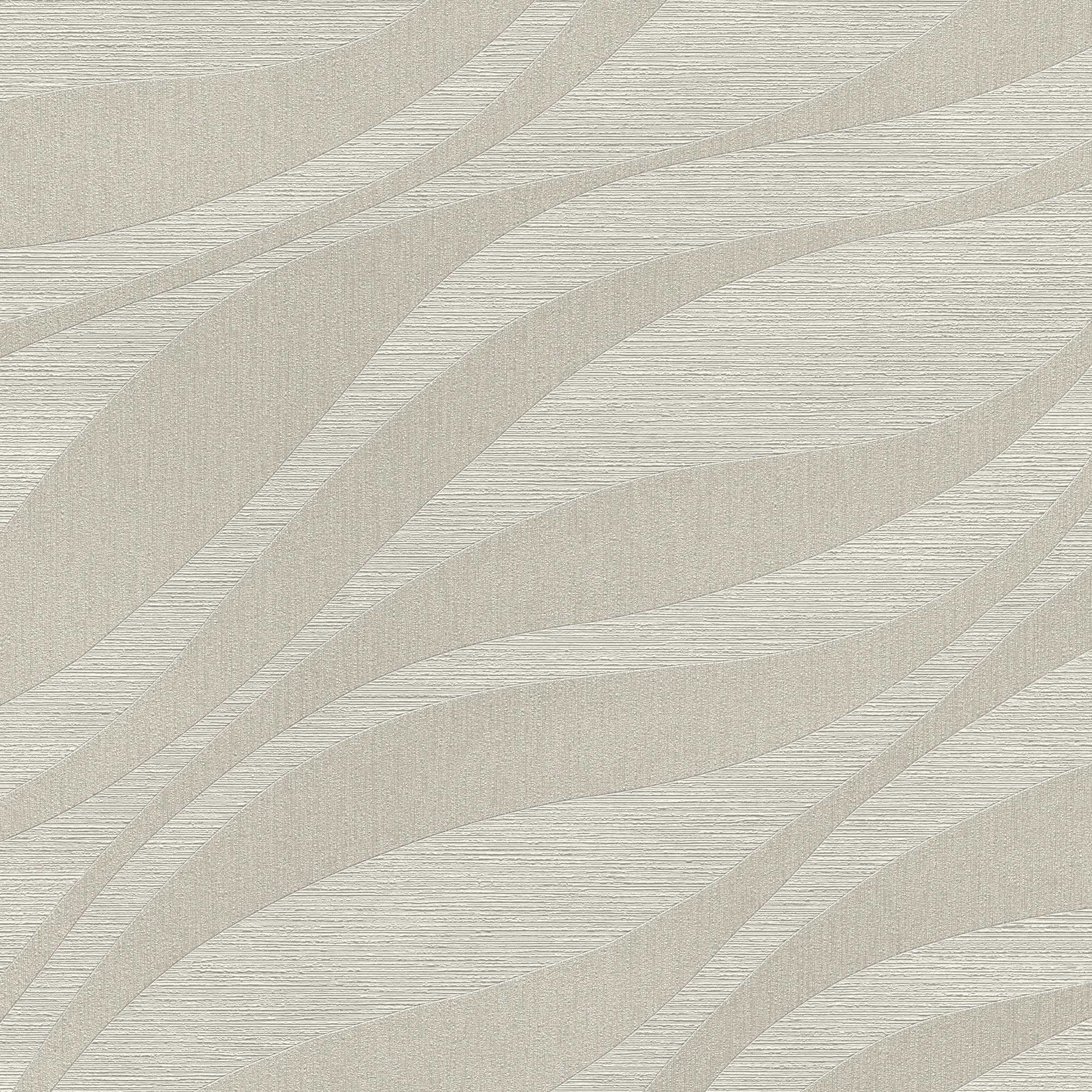 Imagen 1 de Papel pintado TNT Ondas Chicago Rasch - Gris 0,53 x 10 m Gris