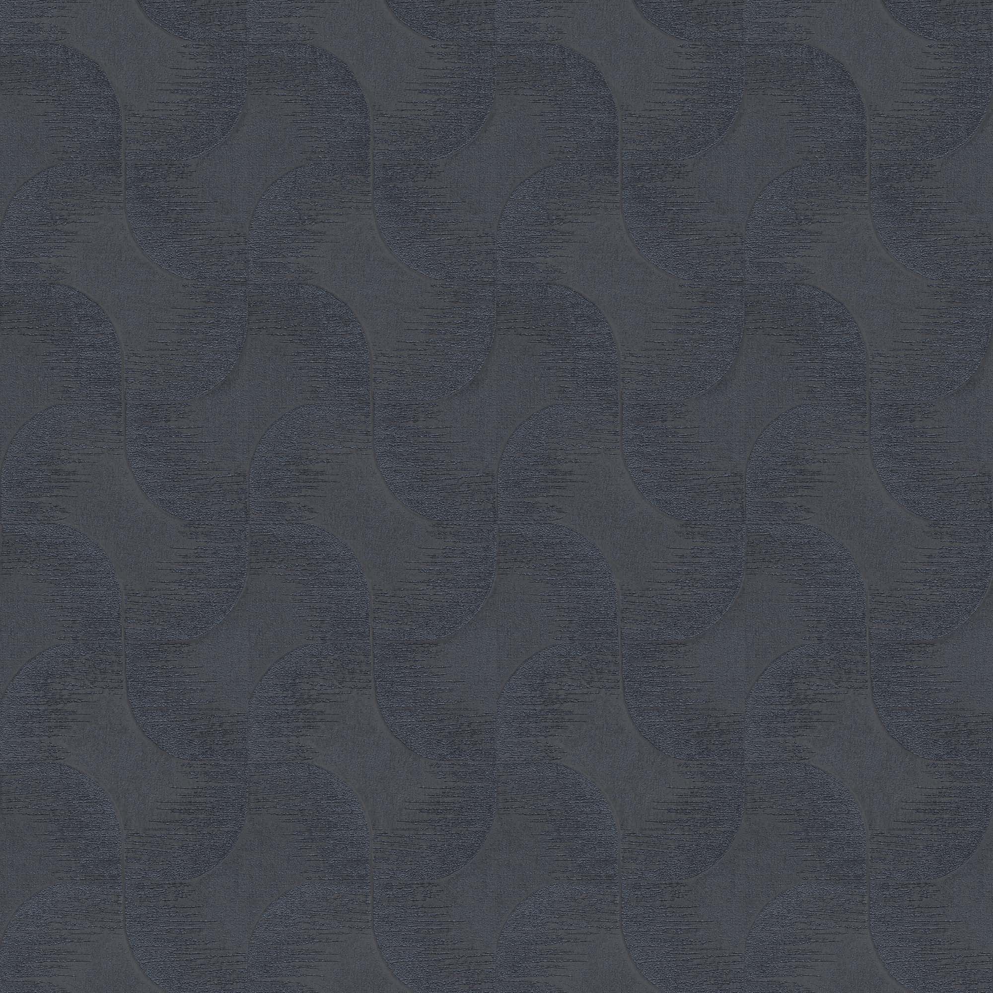 Papel de Parede TNT Ondas Geométricas Chicago Azul-1