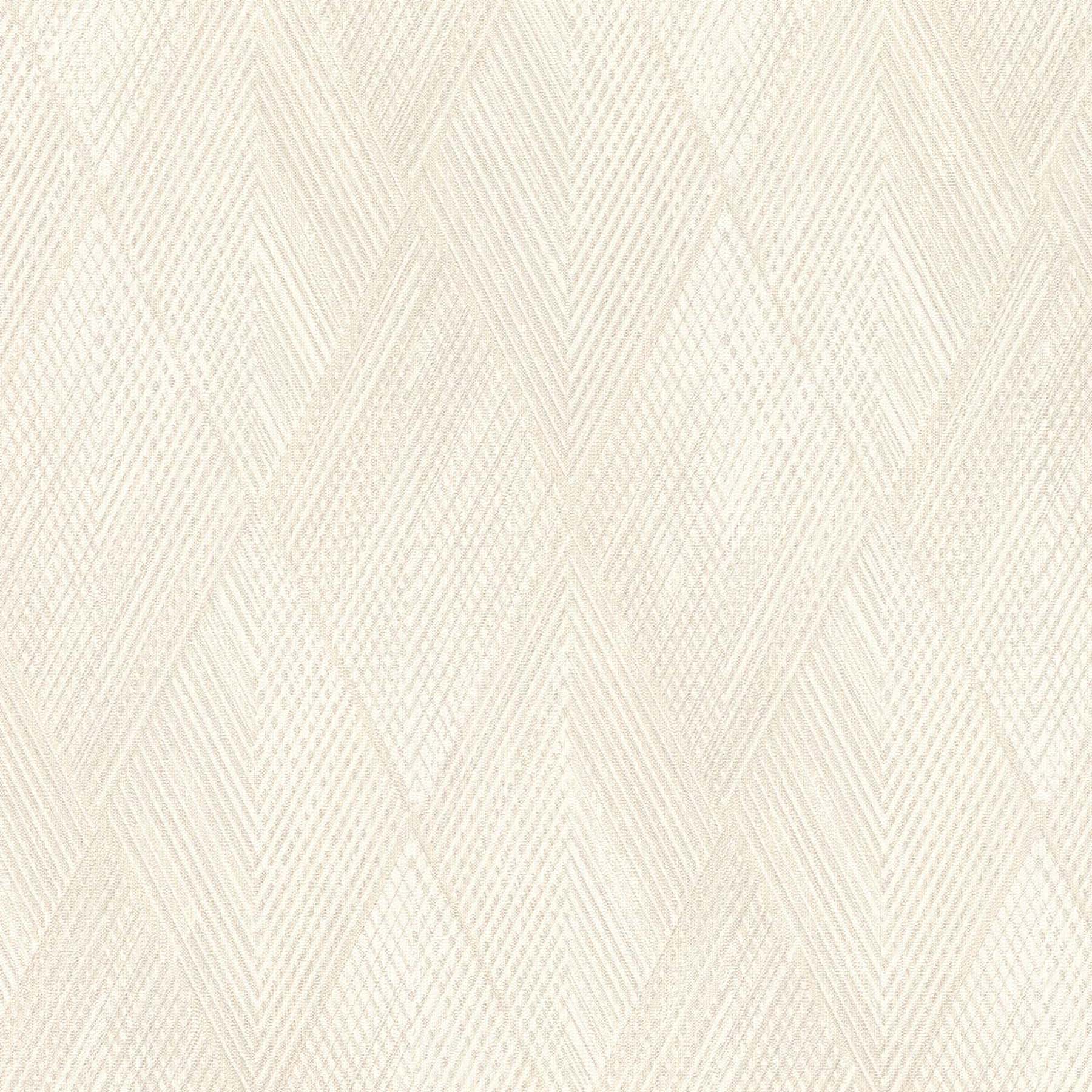 Papel pintado TNT Rombos Chicago Rasch - Blanco 0,53 x 10 m Blanco-1