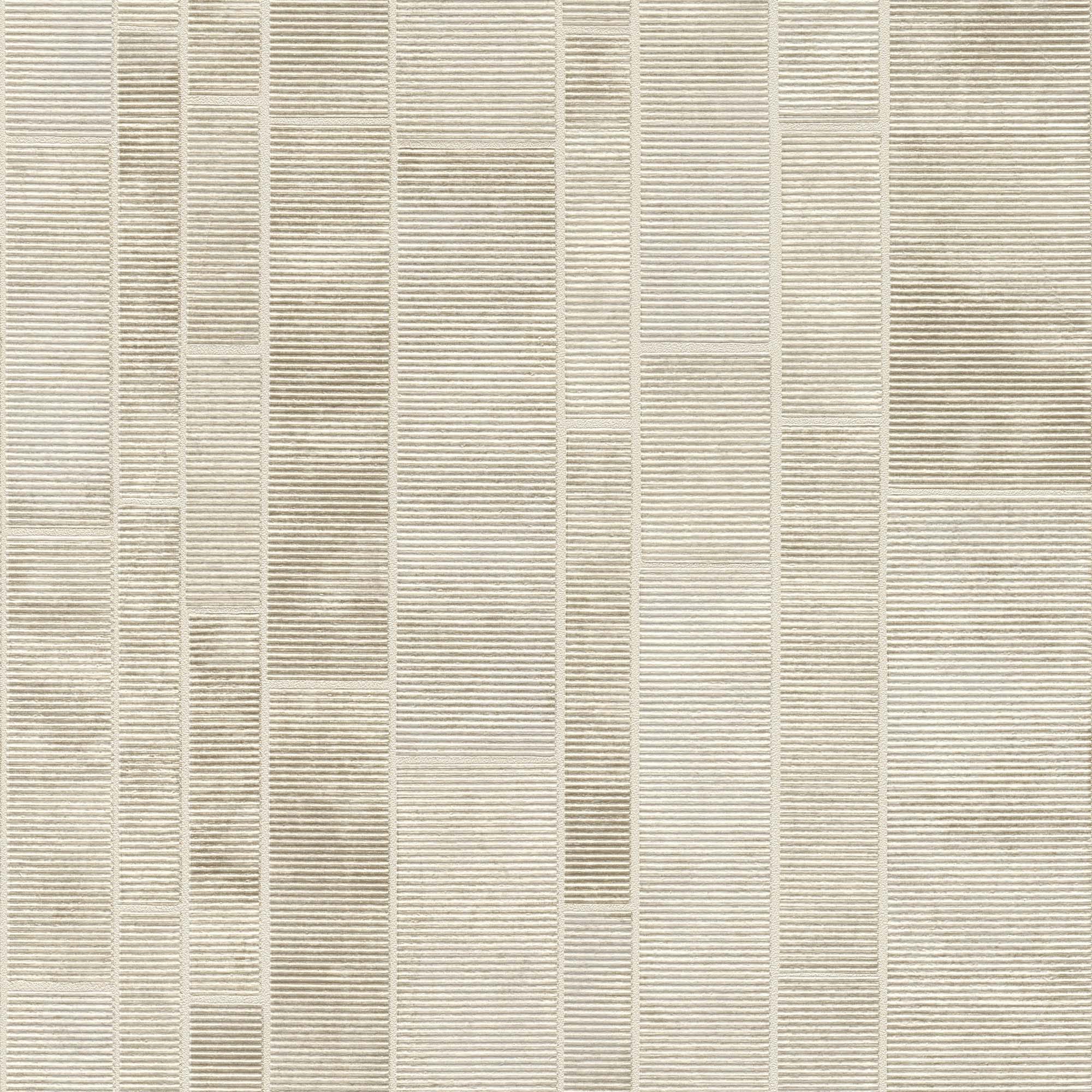 Papel de Parede TNT às Riscas e Retângulos Chicago Branco-1