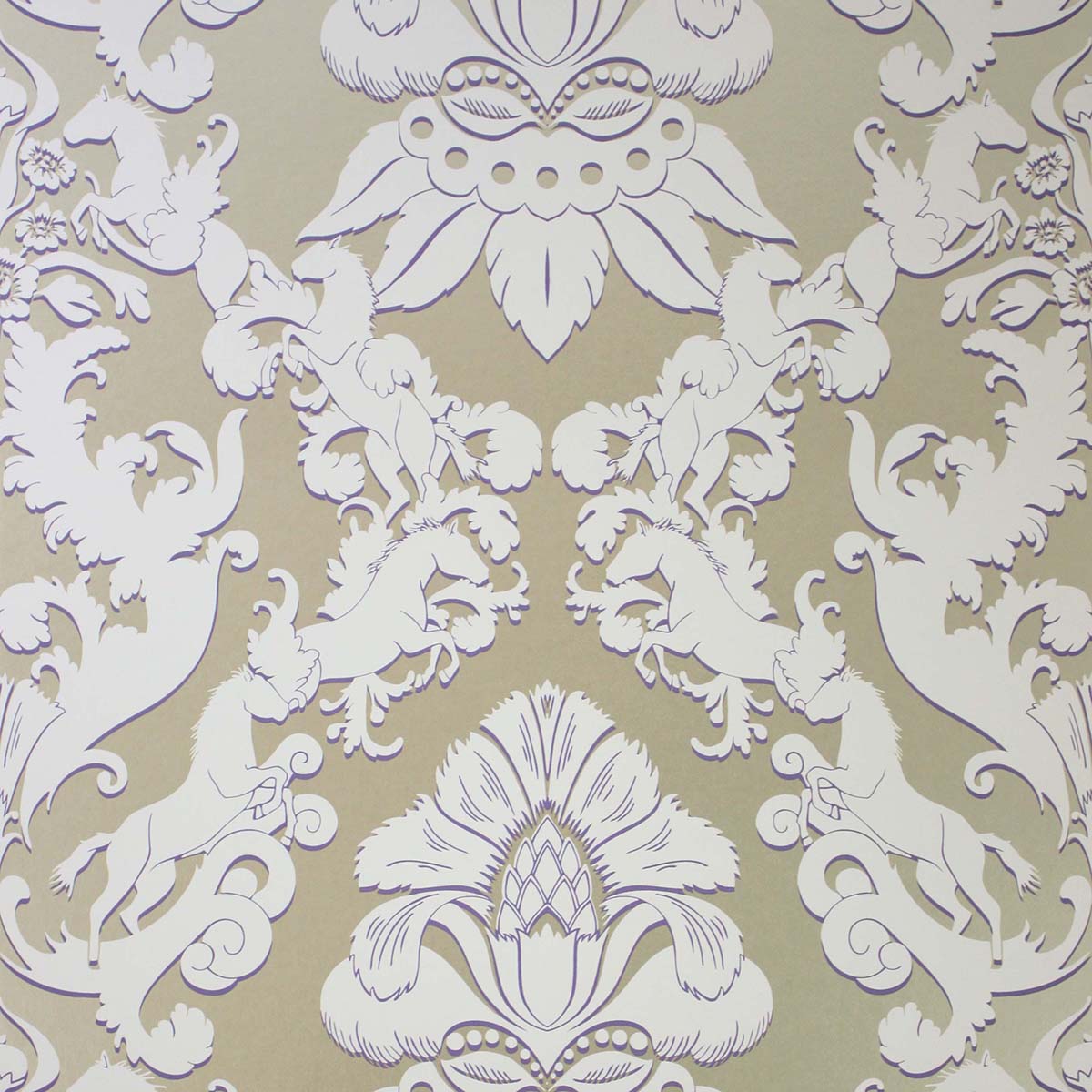Papel pintado Pegasus Osborne & Little - Beige 0,53 x 10 m Beige-1