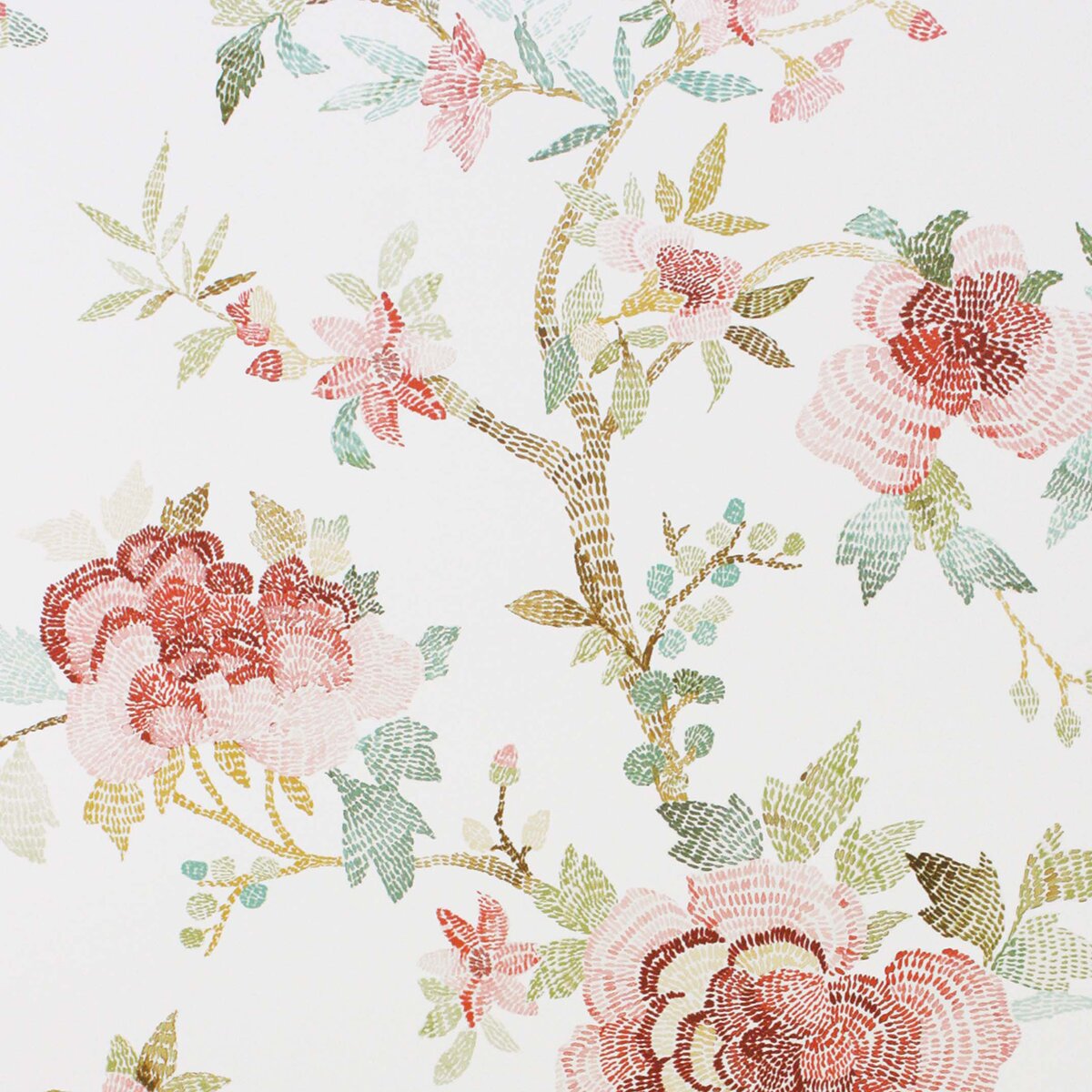 Imagem 0 de Papel de parede com estampado floral Perdana Nina Campbell