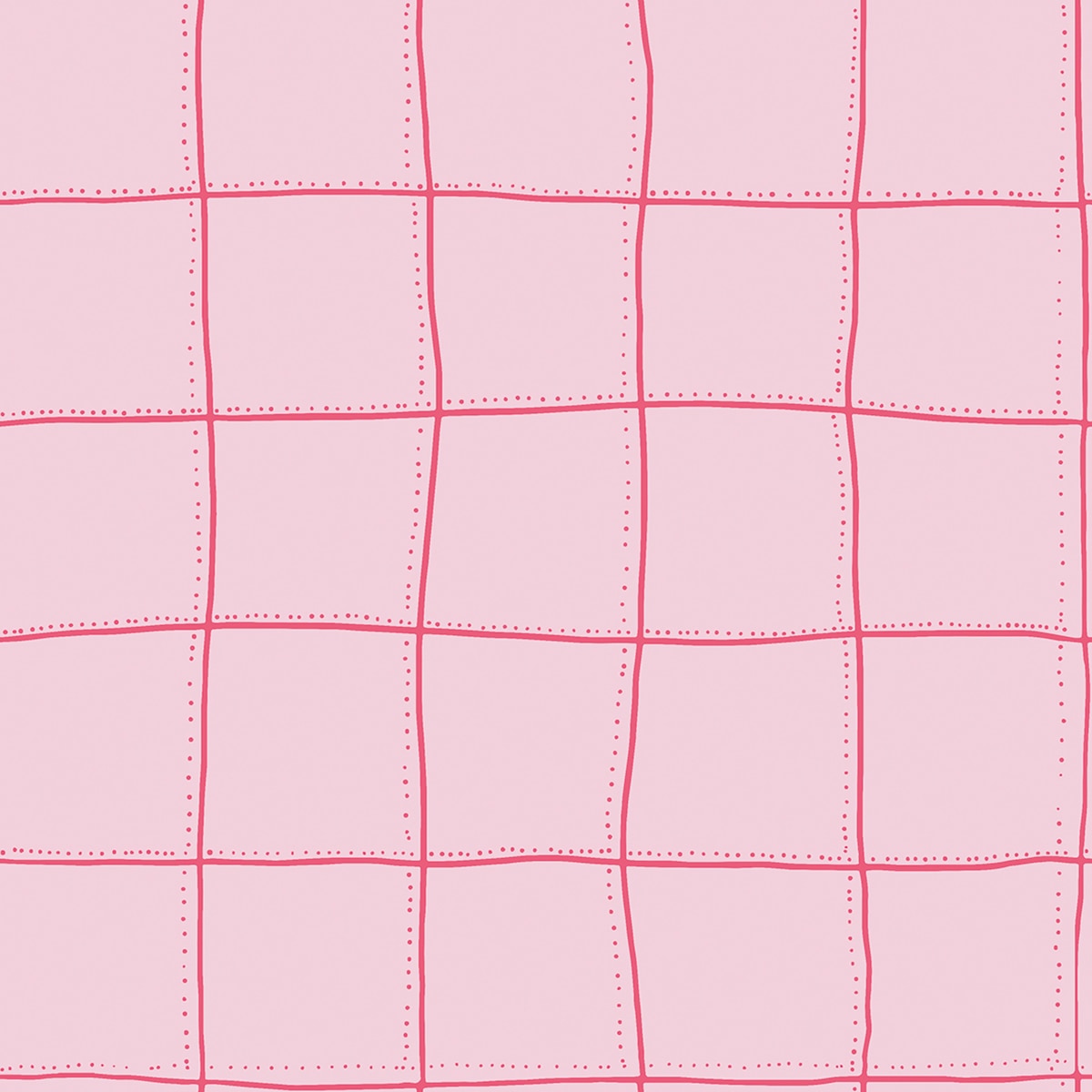 Imagen 1 de Papel pintado geométrico desigual Tres Tintas - Rosa 0,5 x 10 m Rosa