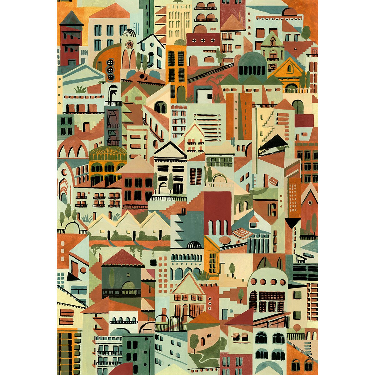 Papel pintado TNT Villa Ítera Tres Tintas - Terracota 0,53 x 10 m Terracota-2