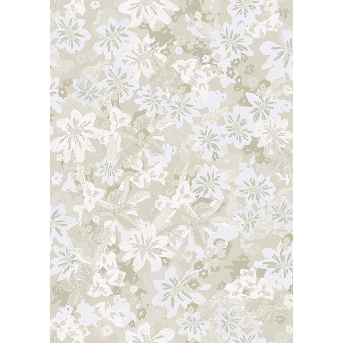 Papel pintado TNT Heura Ítera Tres Tintas - Beige 0,53 x 10 m Beige-2