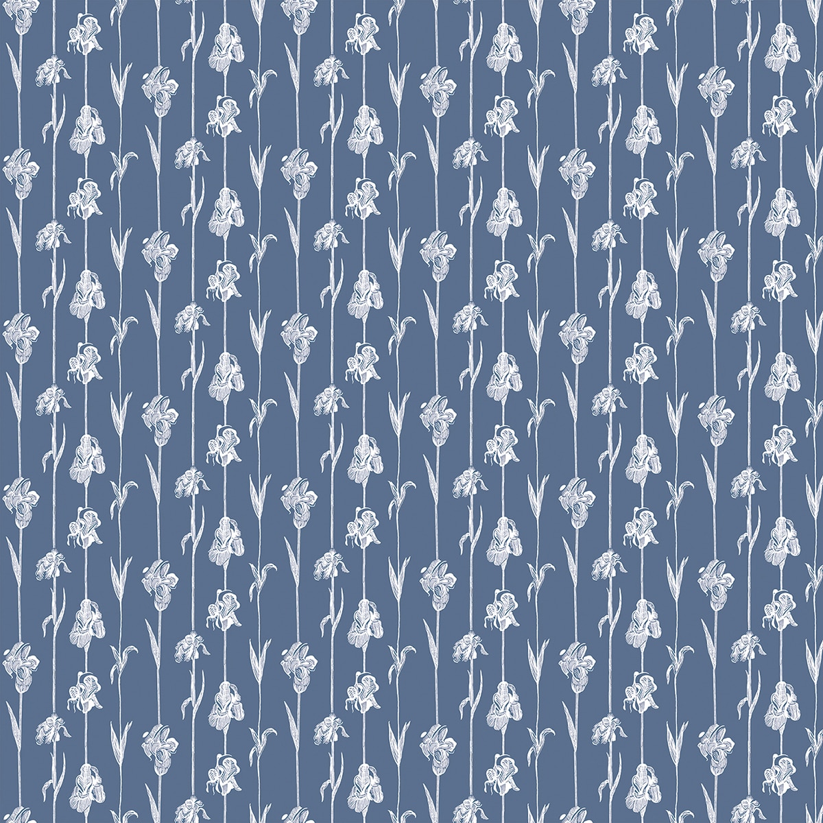 Papel pintado TNT Corola Ítera Tres Tintas - Azul 0,53 x 10 m Azul-1