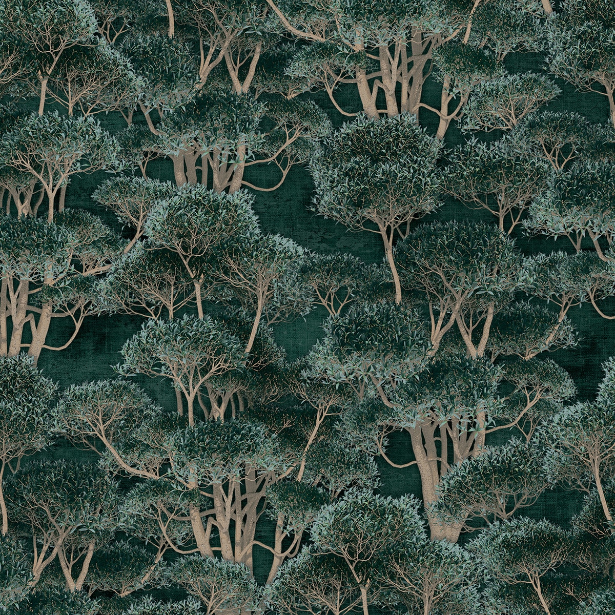 Imagen 1 de Papel pintado vinílico Olivae Ítera Tres Tintas - Verde 0,53 x 10 m Verde