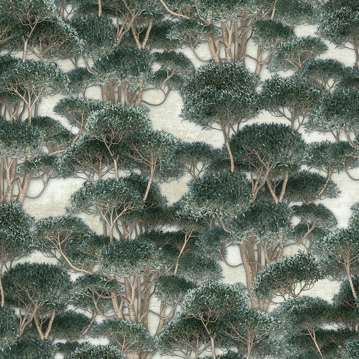 Imagen 1 de Papel pintado vinílico Olivae Ítera Tres Tintas - Beige 0,53 x 10 m Beige