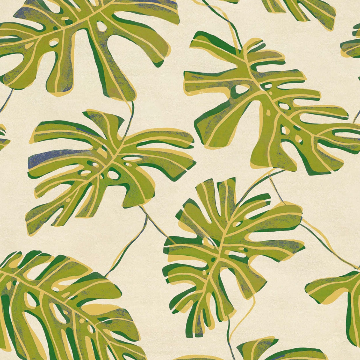 Papel pintado TNT Monstera de la colección Bossa Nova Tres Tintas - Arena Arena-1