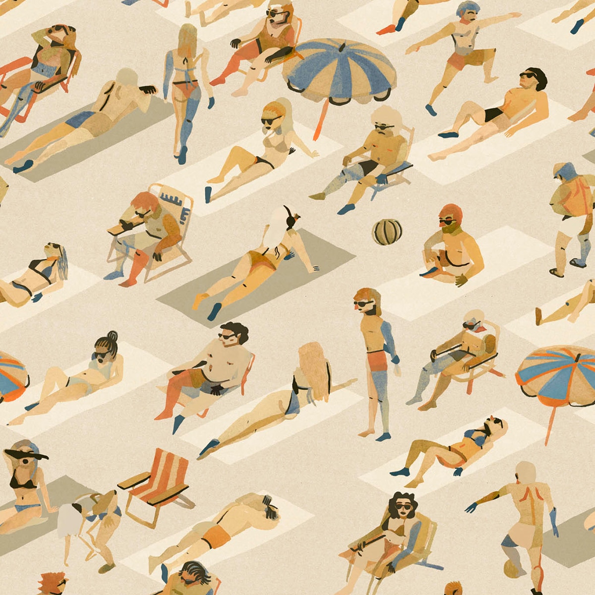 Papel pintado TNT Ipanema de la colección Bossa Nova Tres Tintas - Arena Arena-1