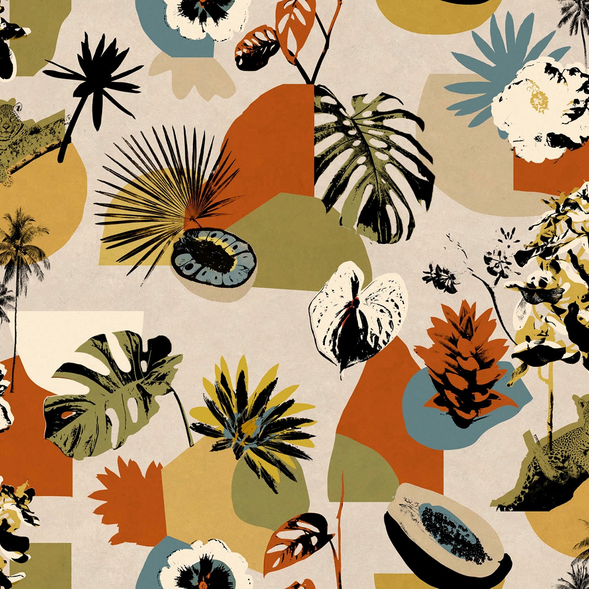 Papel pintado TNT Tropicalia de la colección Bossa Nova Tres Tintas - Arena Arena-1