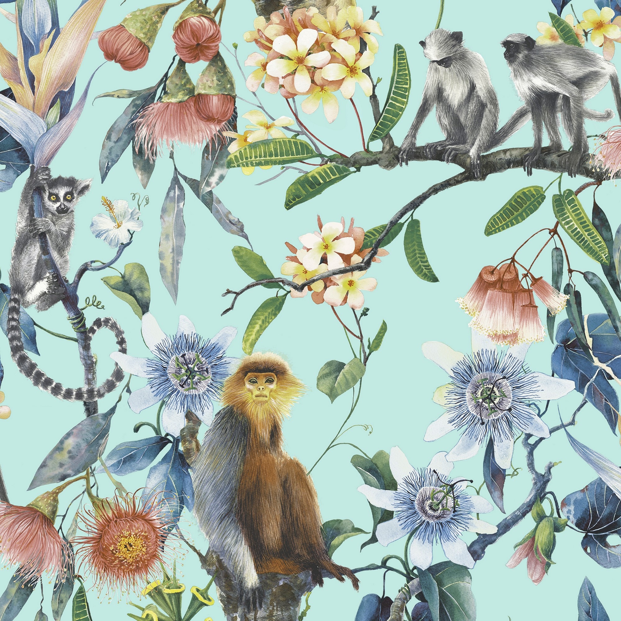 Papel de Parede Miku Natural Urban Multicolor-1