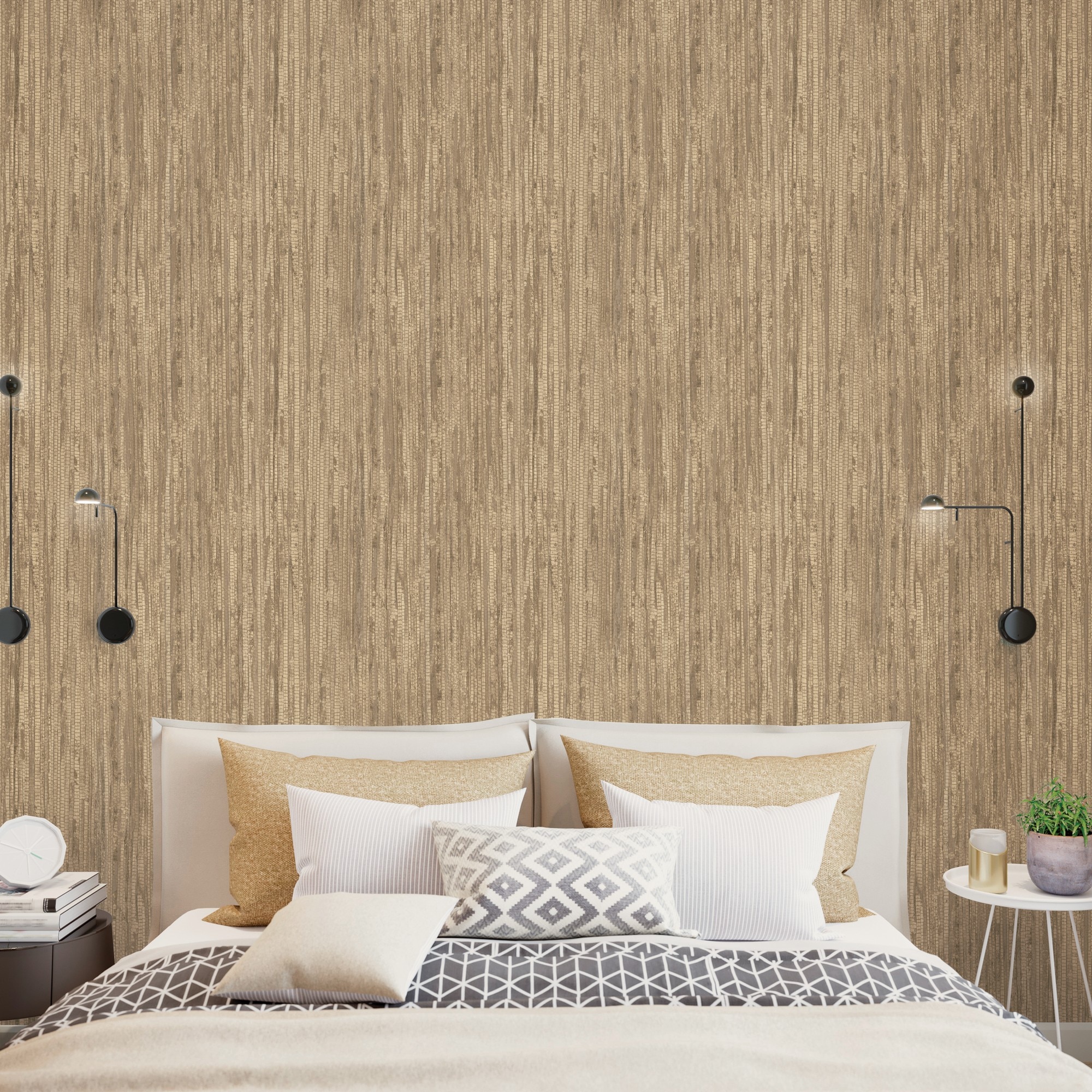 Papel de Parede Vinílico Emi Natural Urban Saint Honore Bege-2