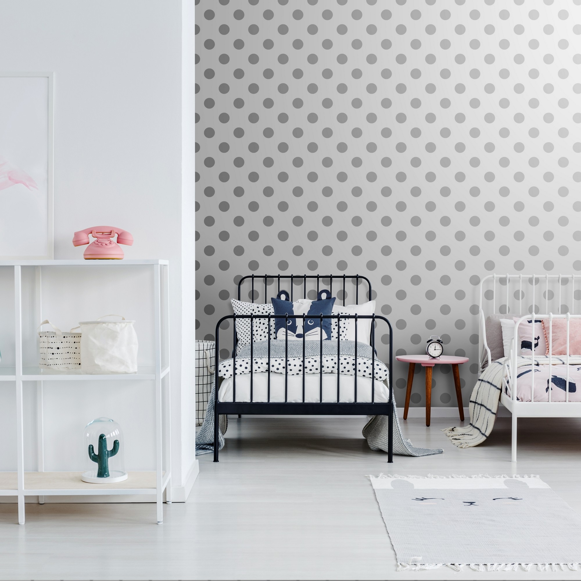 Papel de Parede Fantasia Individual Kids Home Prata-2