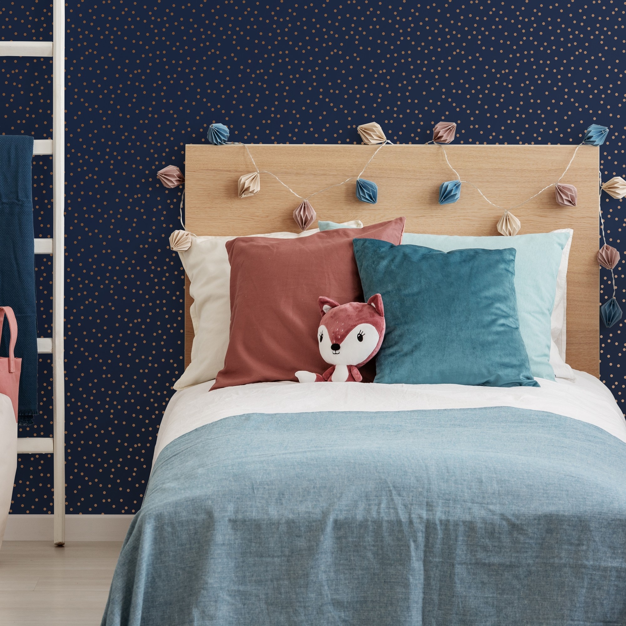 Papel de Parede Floquinho Individual Kids Home Azul-2