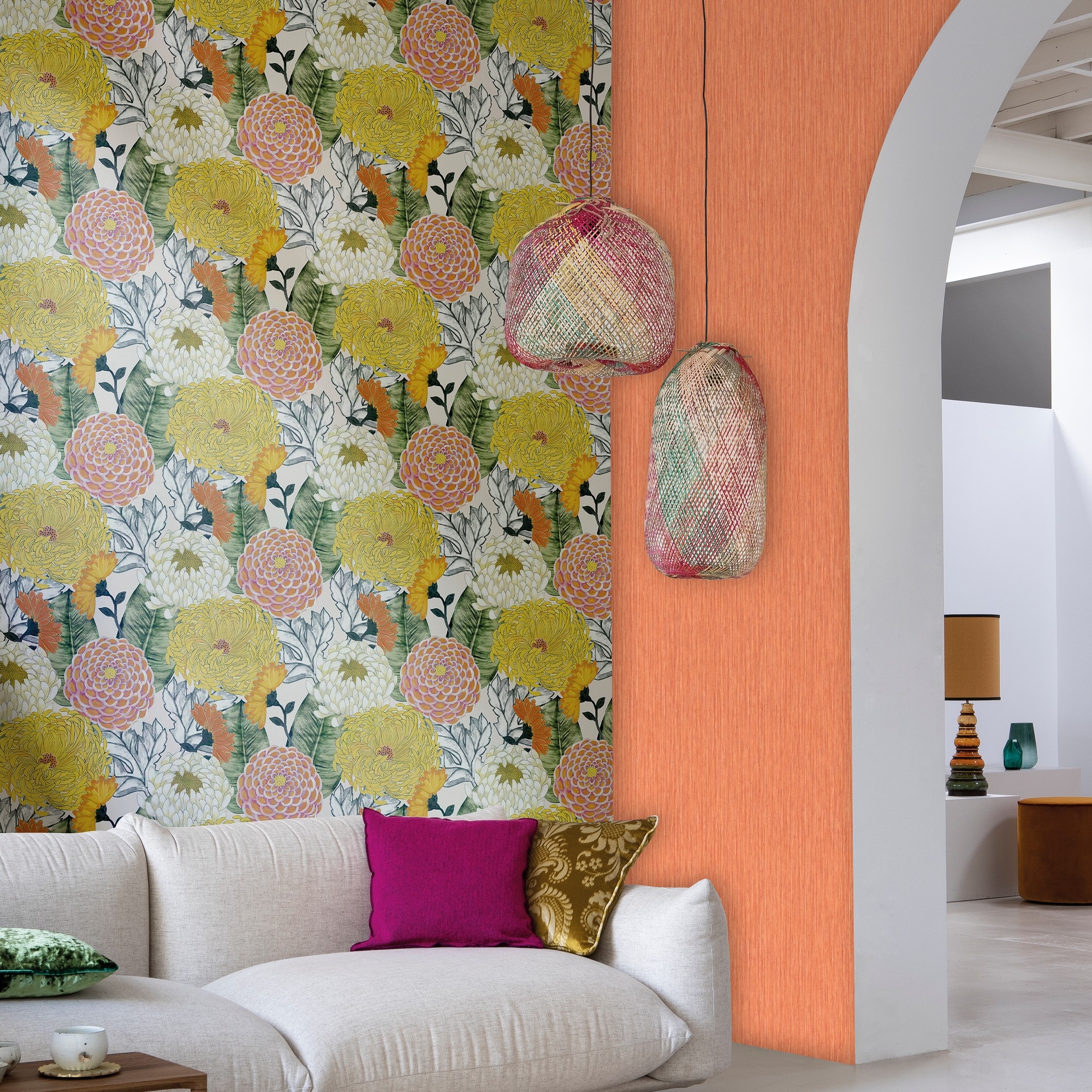 Papel de Parede Vietri Amalfi Amarelo-2