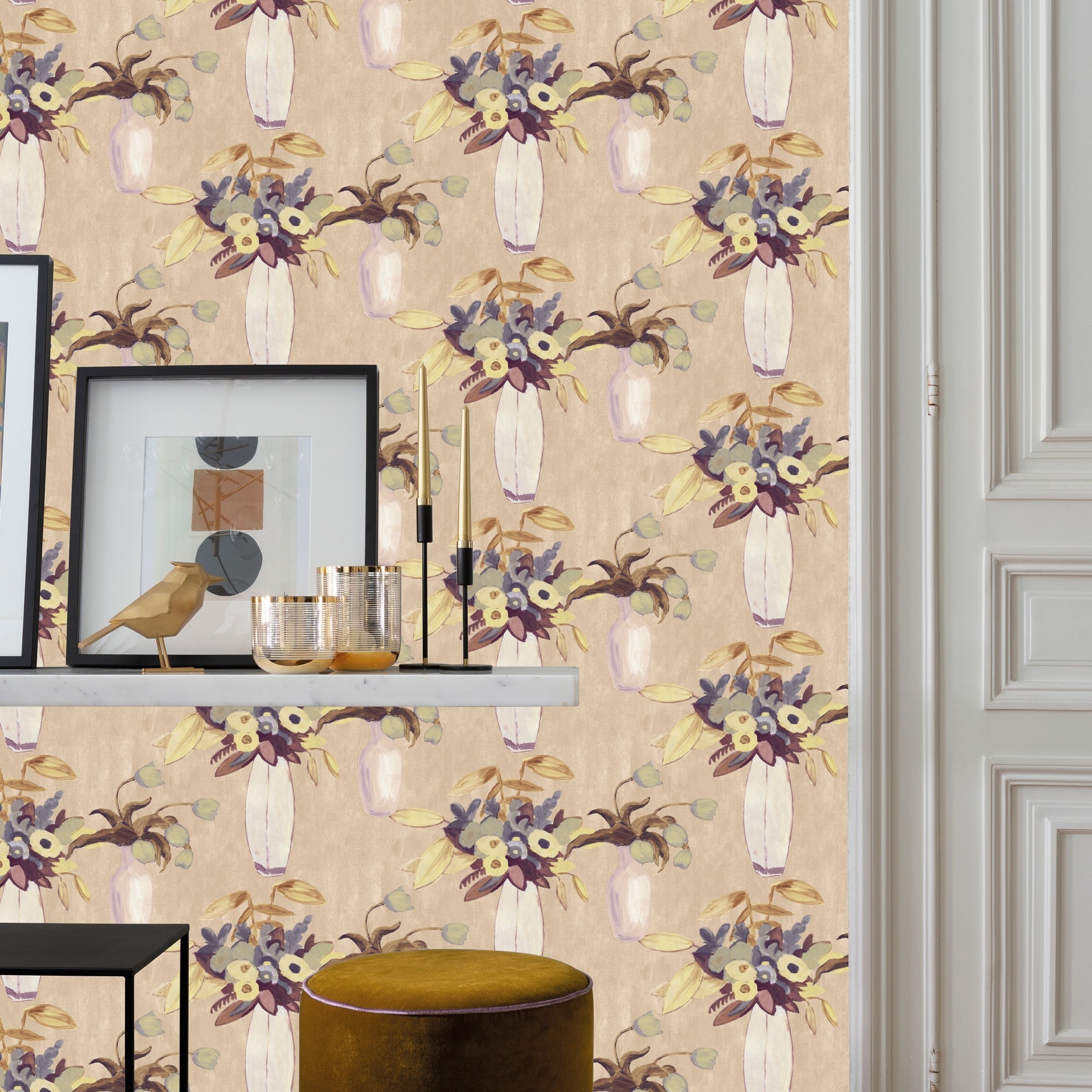 Papel de Parede Della Amalfi Bege-2