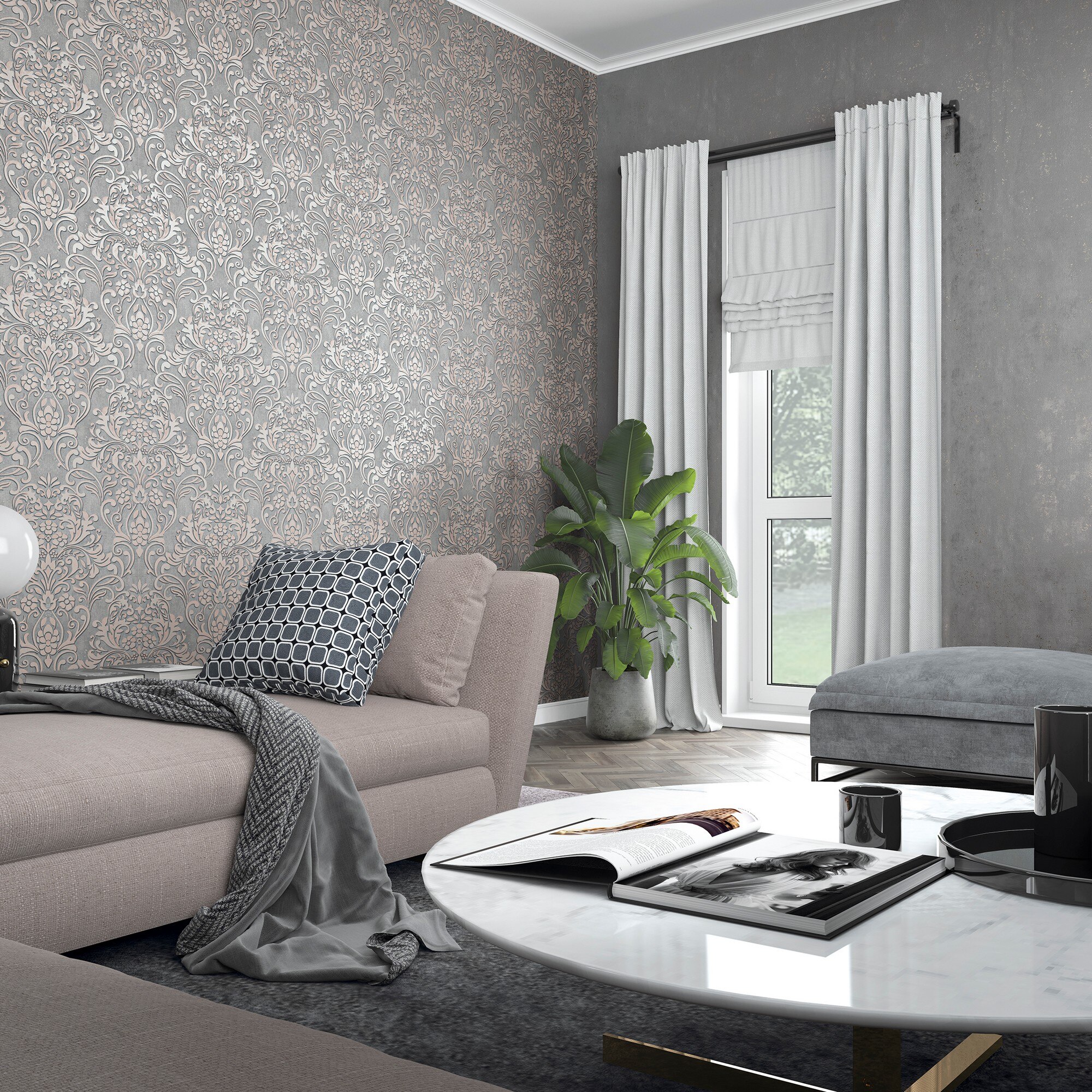 Papel de Parede Comino Cobre-2
