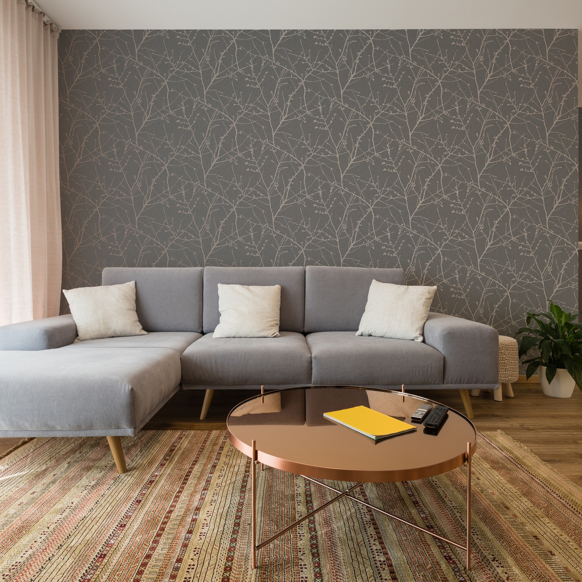 Papel de Parede Segway Cinzento-2