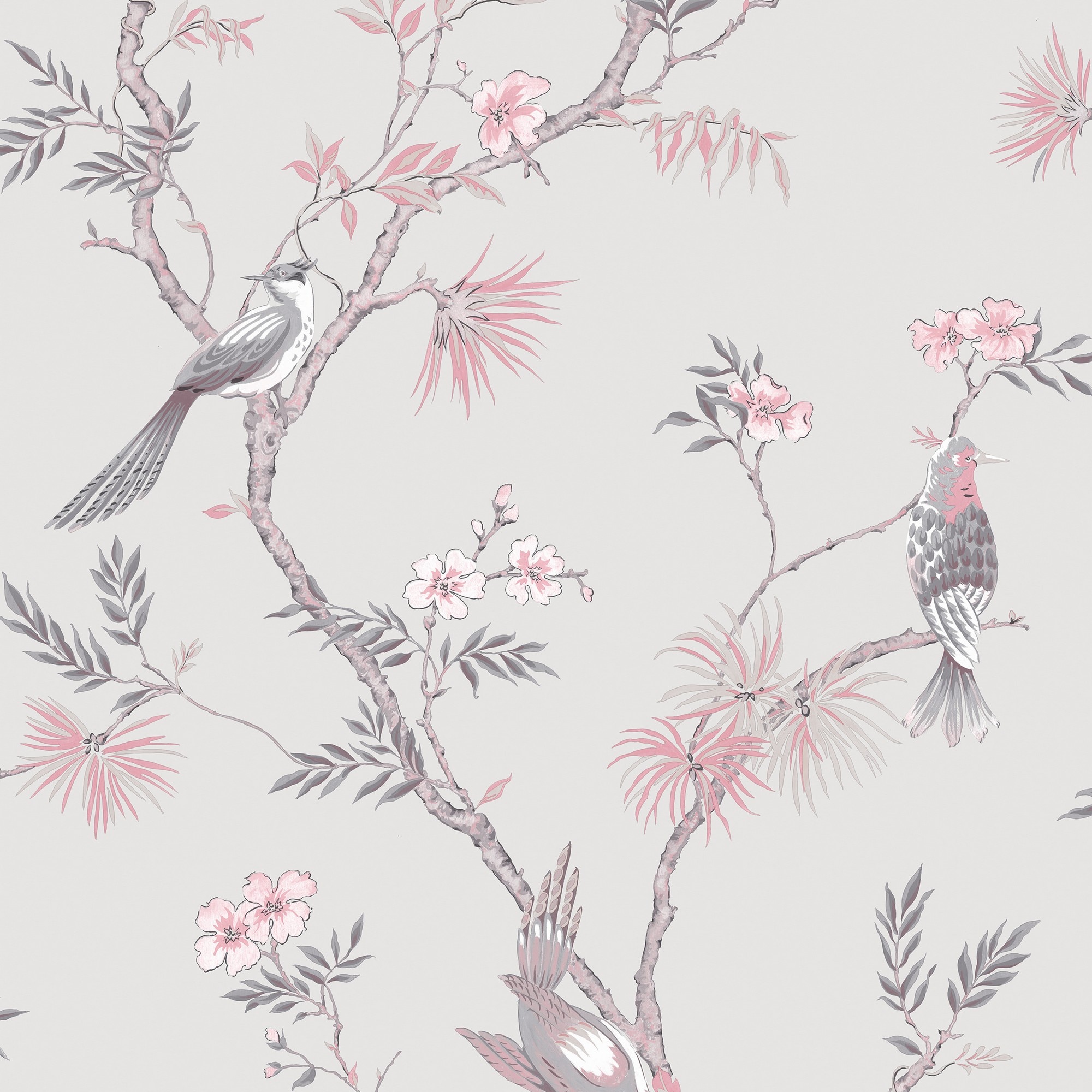 Papel de Parede Versalles Secret Garden Cinzento-1