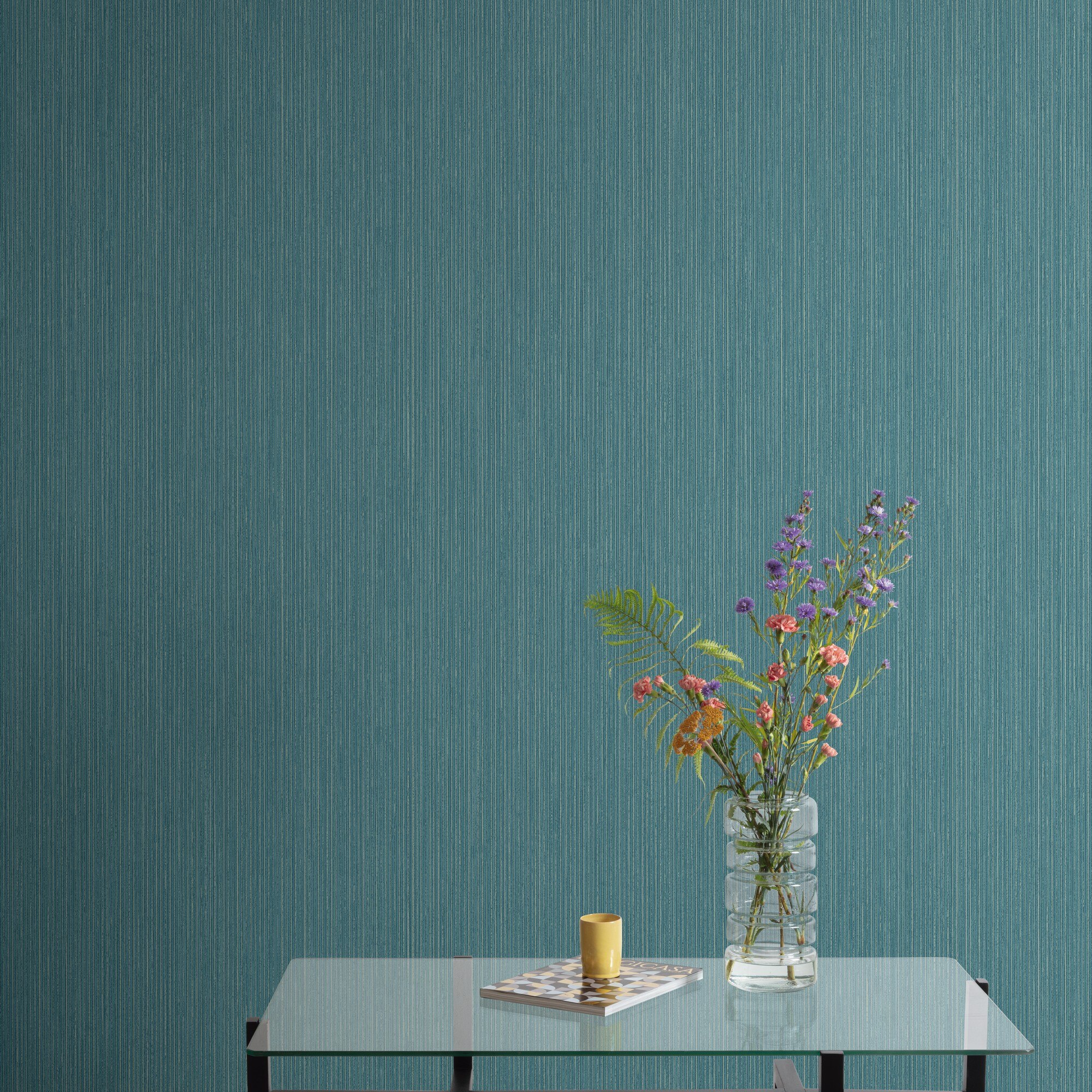 Papel pintado Taj Travel Walls Saint Honore - Azul 0,52 x 10 m Azul-2