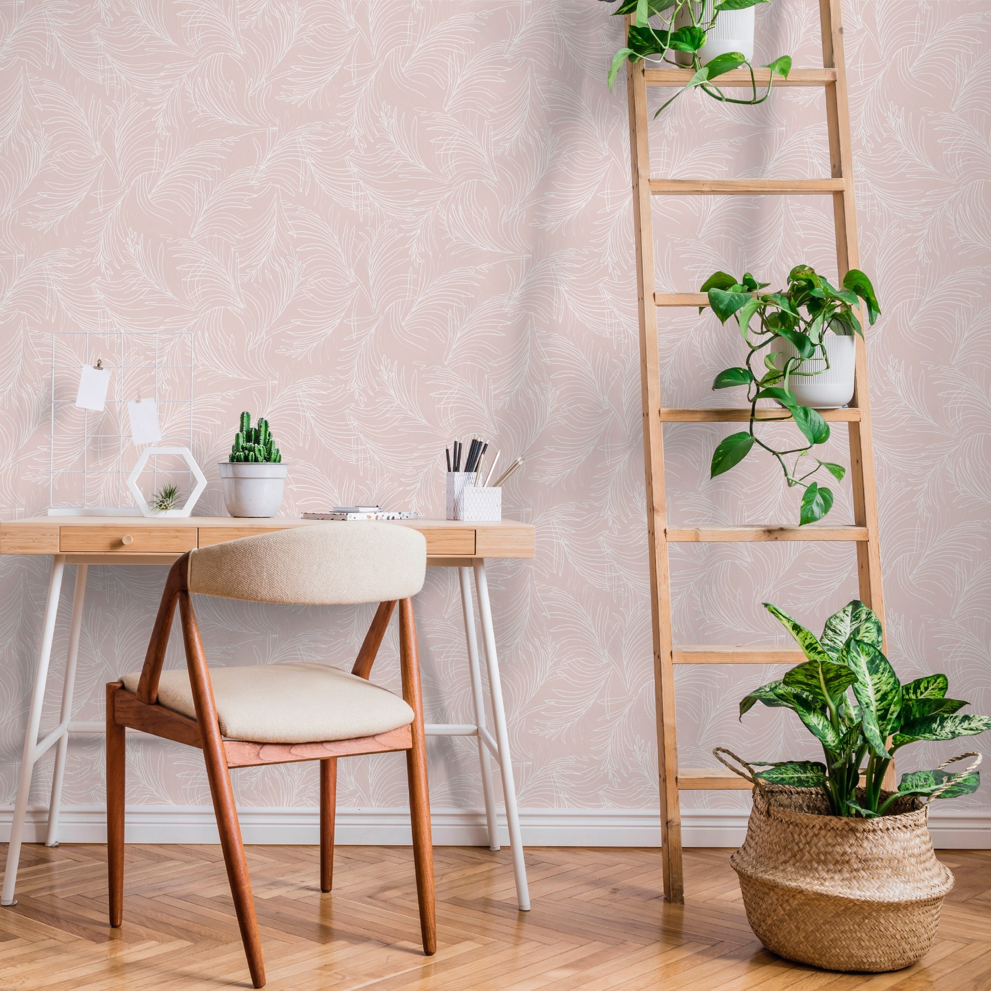 Papel de Parede Alicia Batabasta Rosa-2