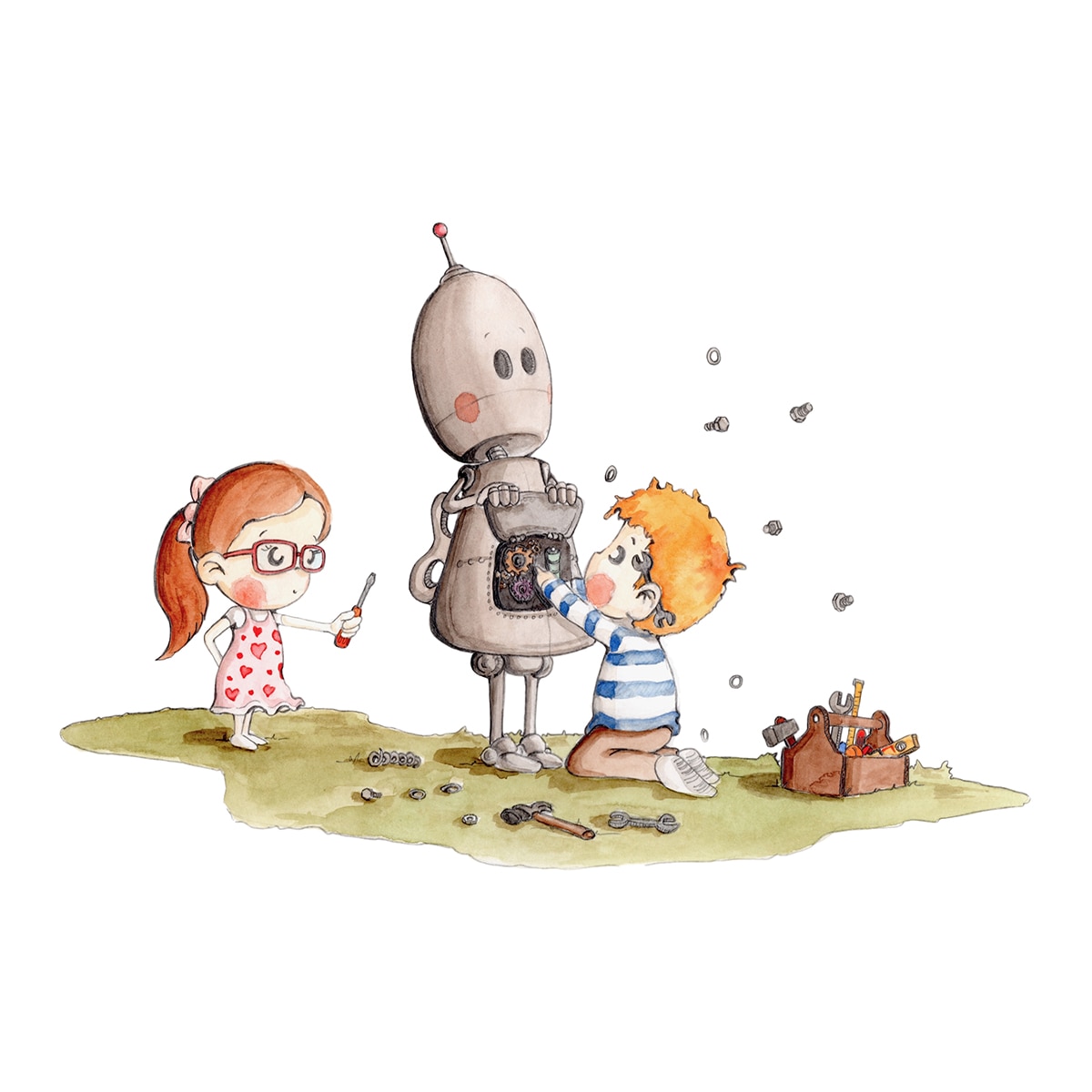 Imagem 0 de Vinil infantil Botty o robot