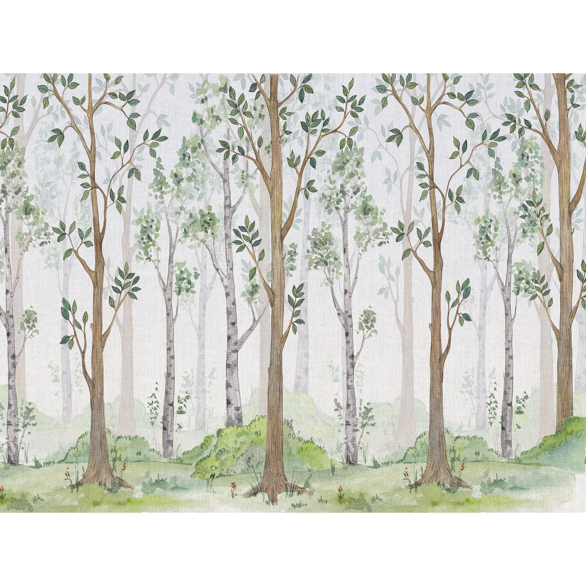 Mural Autoadesivo Bosque Verde-1