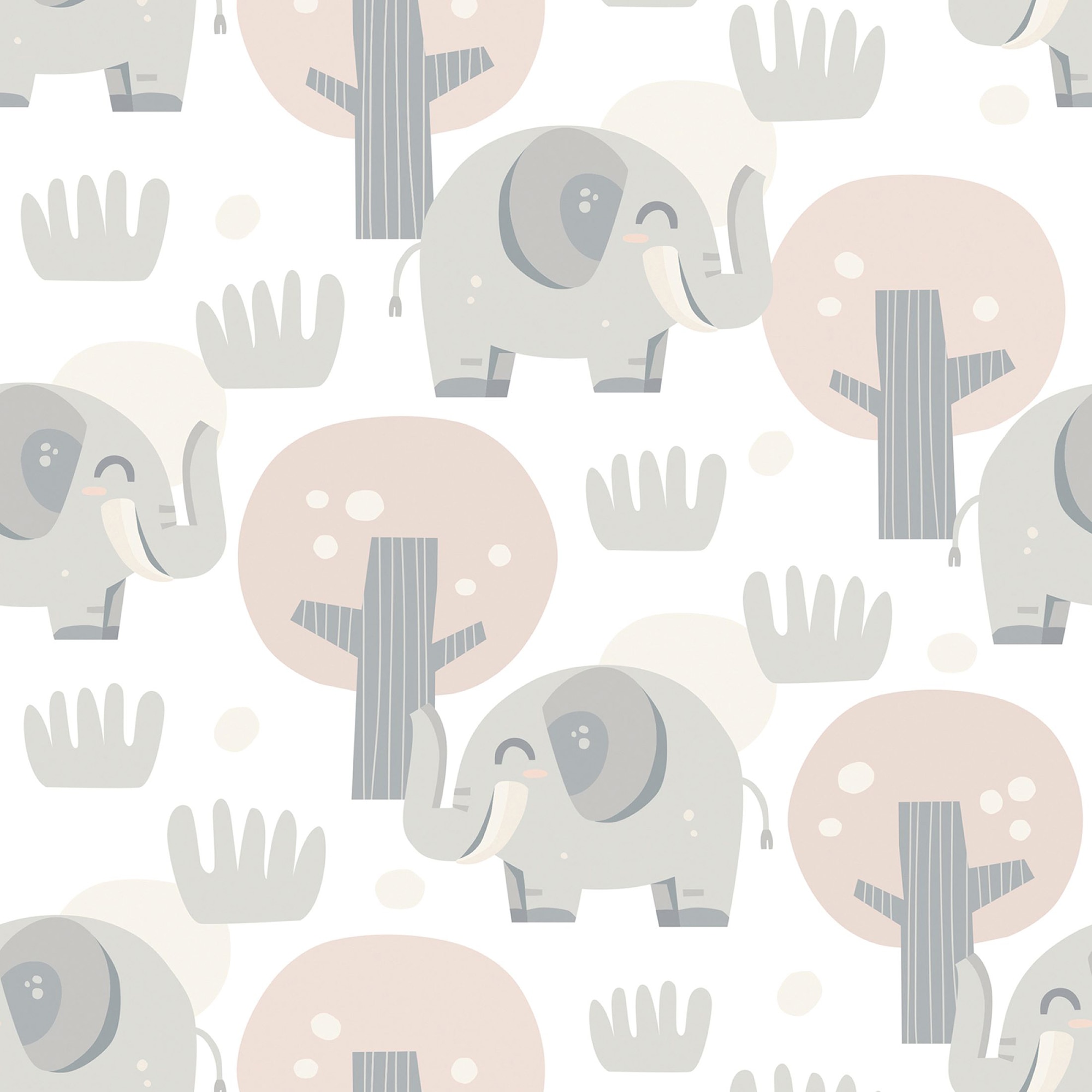 Papel de Parede Autoadesivo Elefante Multicolor-1