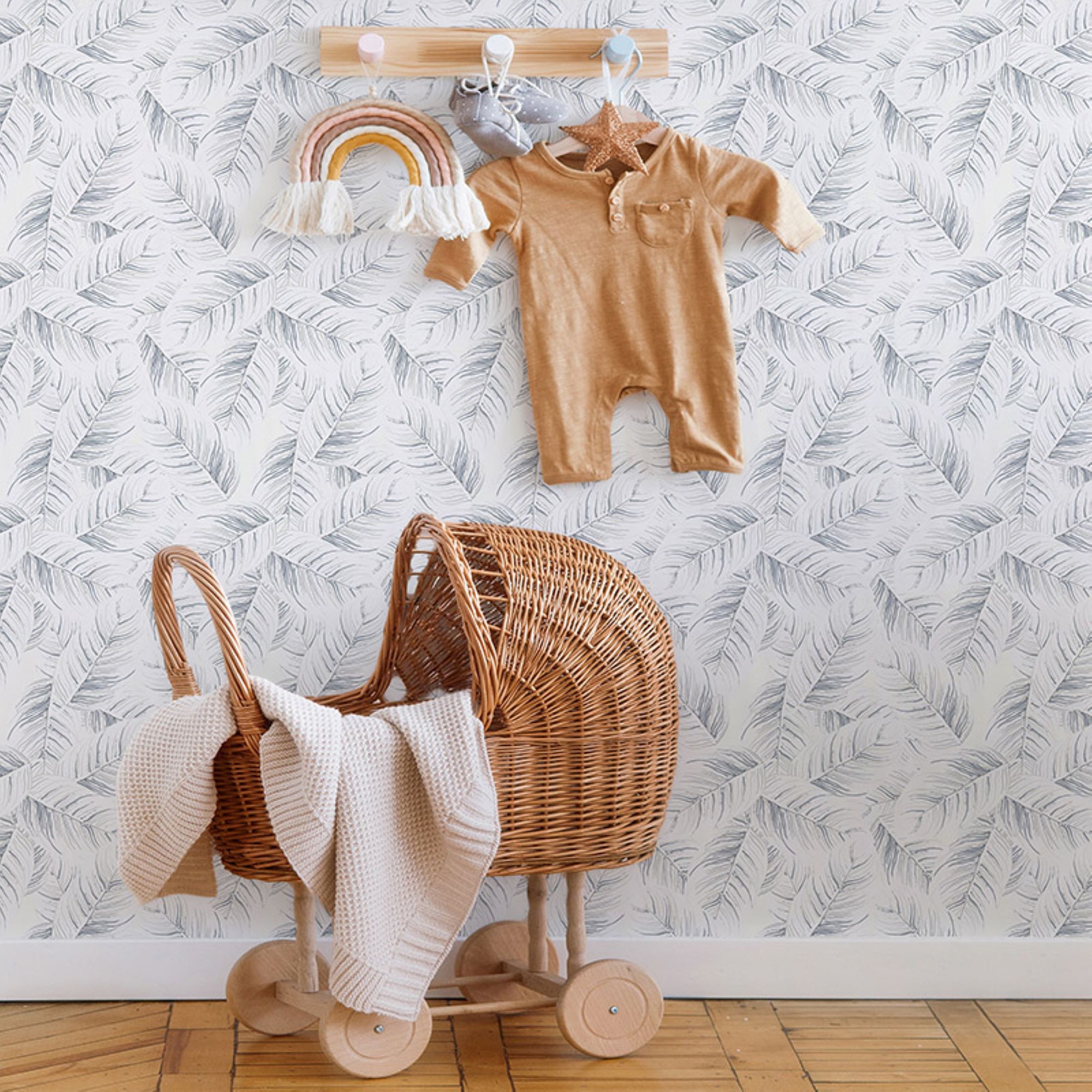 Papel de Parede Autoadesivo Saja Cinzento-2