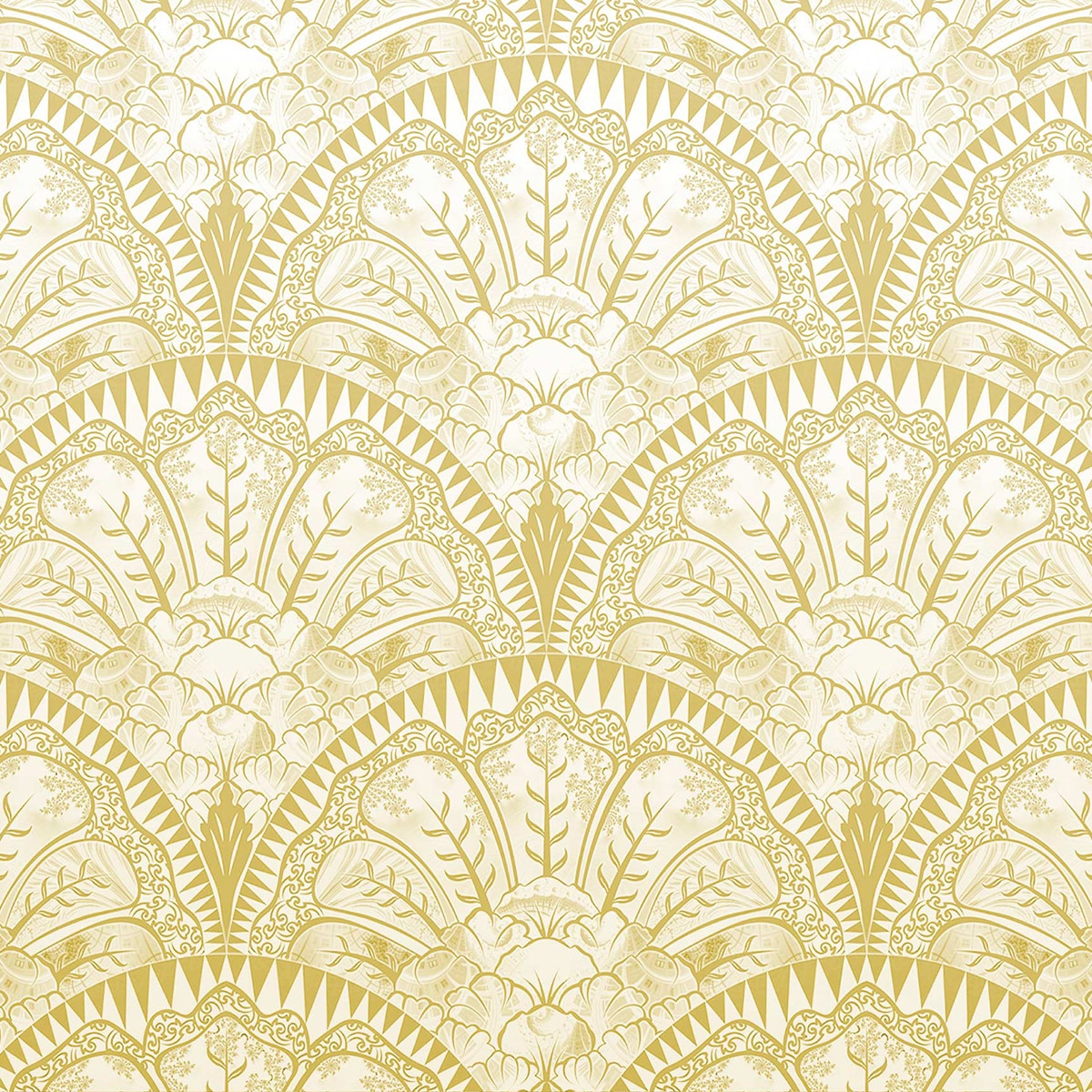 Papel pintado Florinda DRT - Mostaza 0,52 x 10 m Mostaza-1