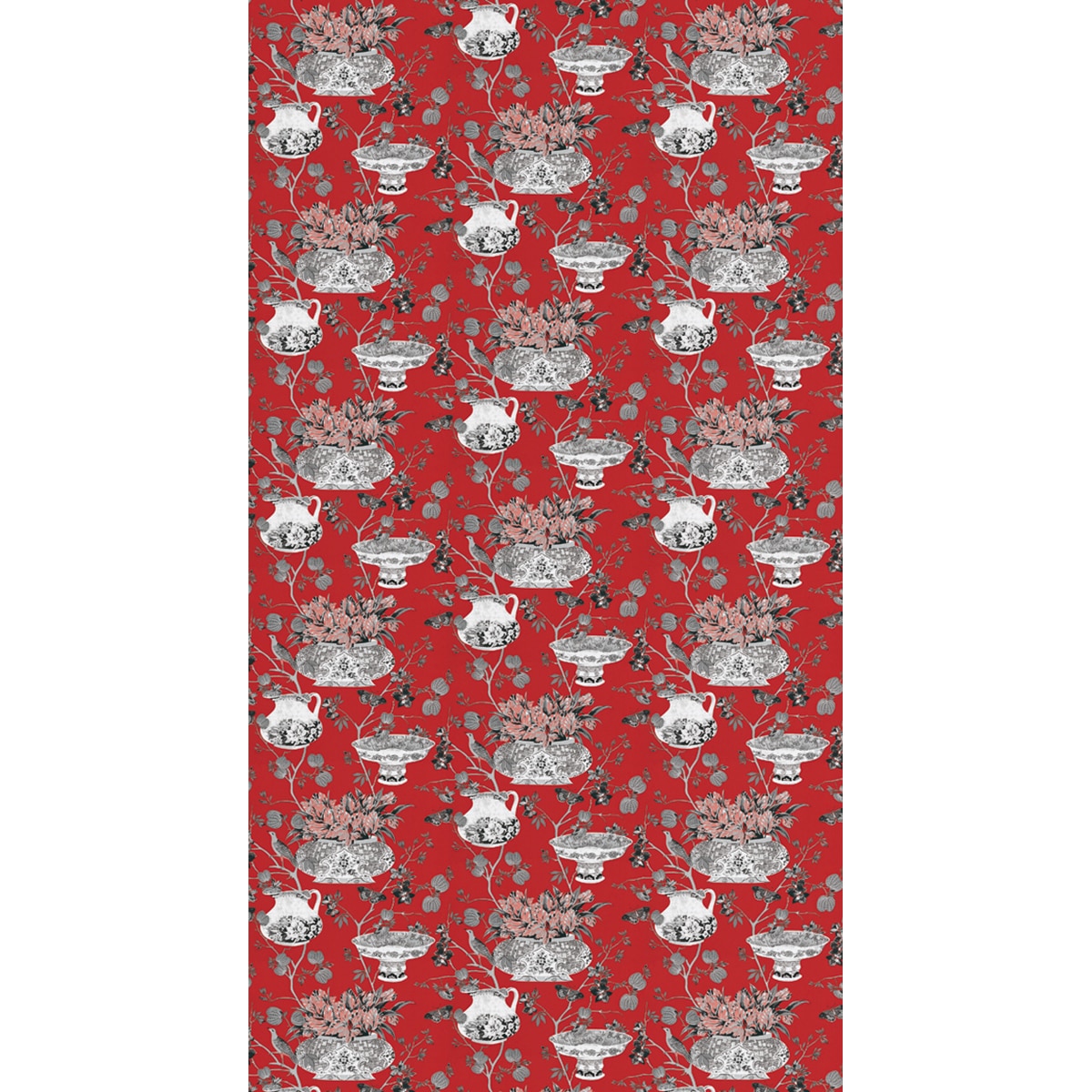 Imagen 2 de Papel pintado Samurai DRT - Rojo 0,52 x 10 m Rojo