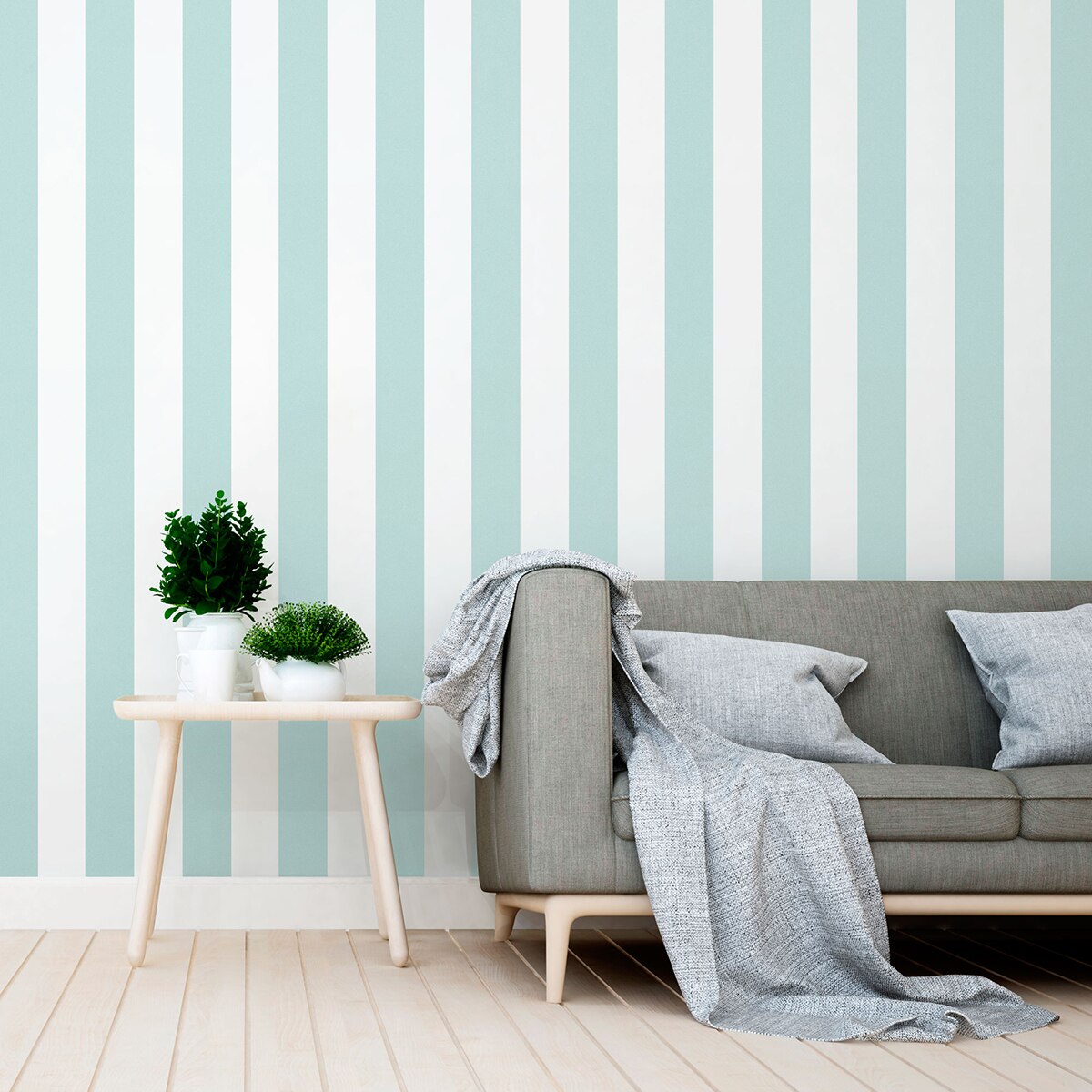 Papel pintado rayas Siro DRT - Menta 0,52 x 10 m Menta-2