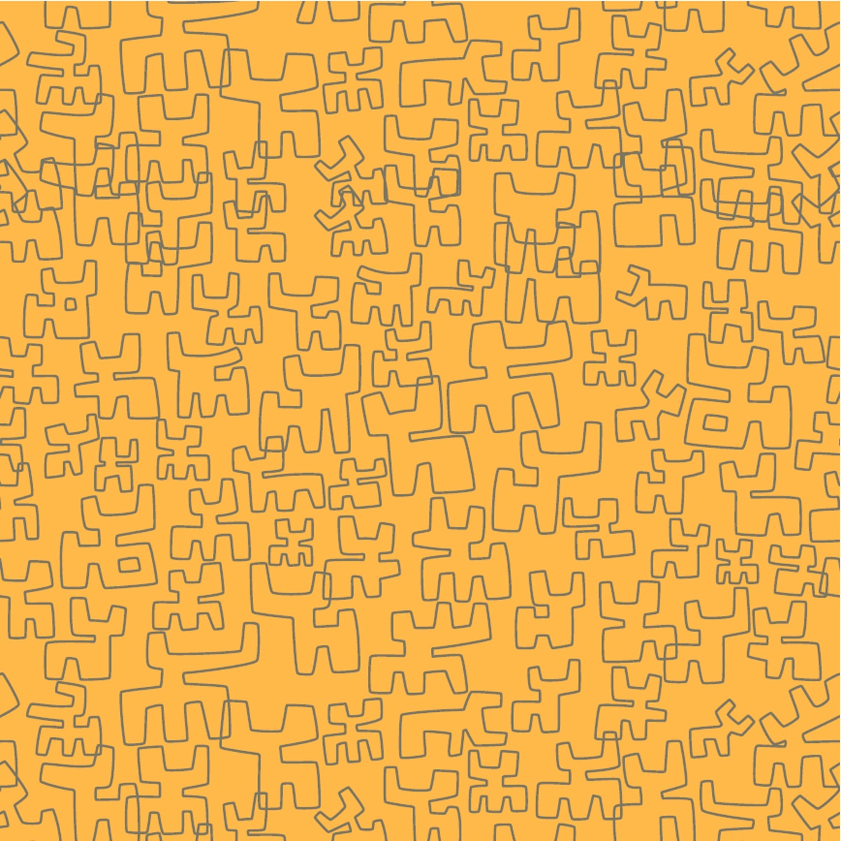 Papel de parede geométrico tourinhos TNT Simplicity Laranja-1